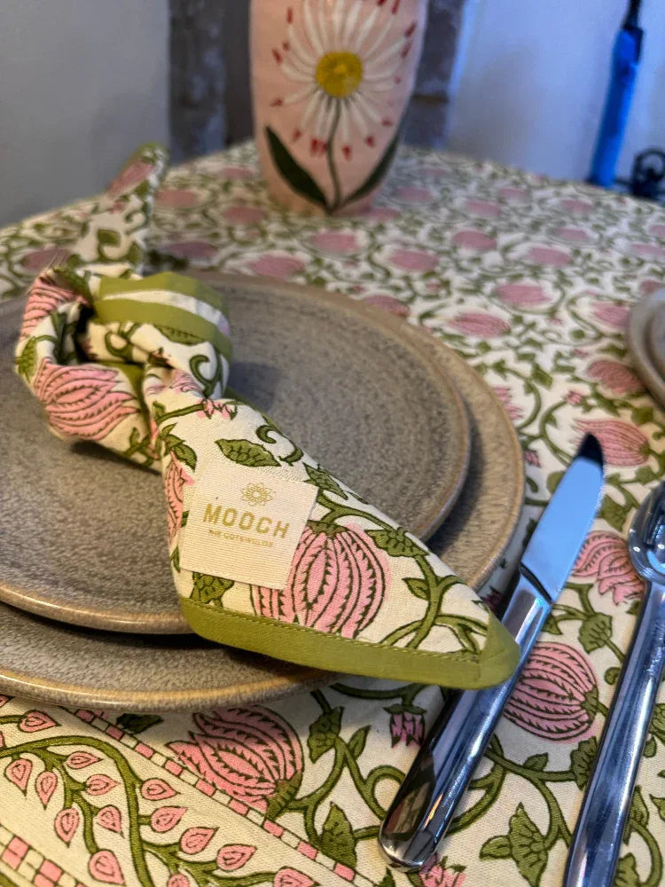 Printed Napkins (Pack of 4) - Broadway Rose