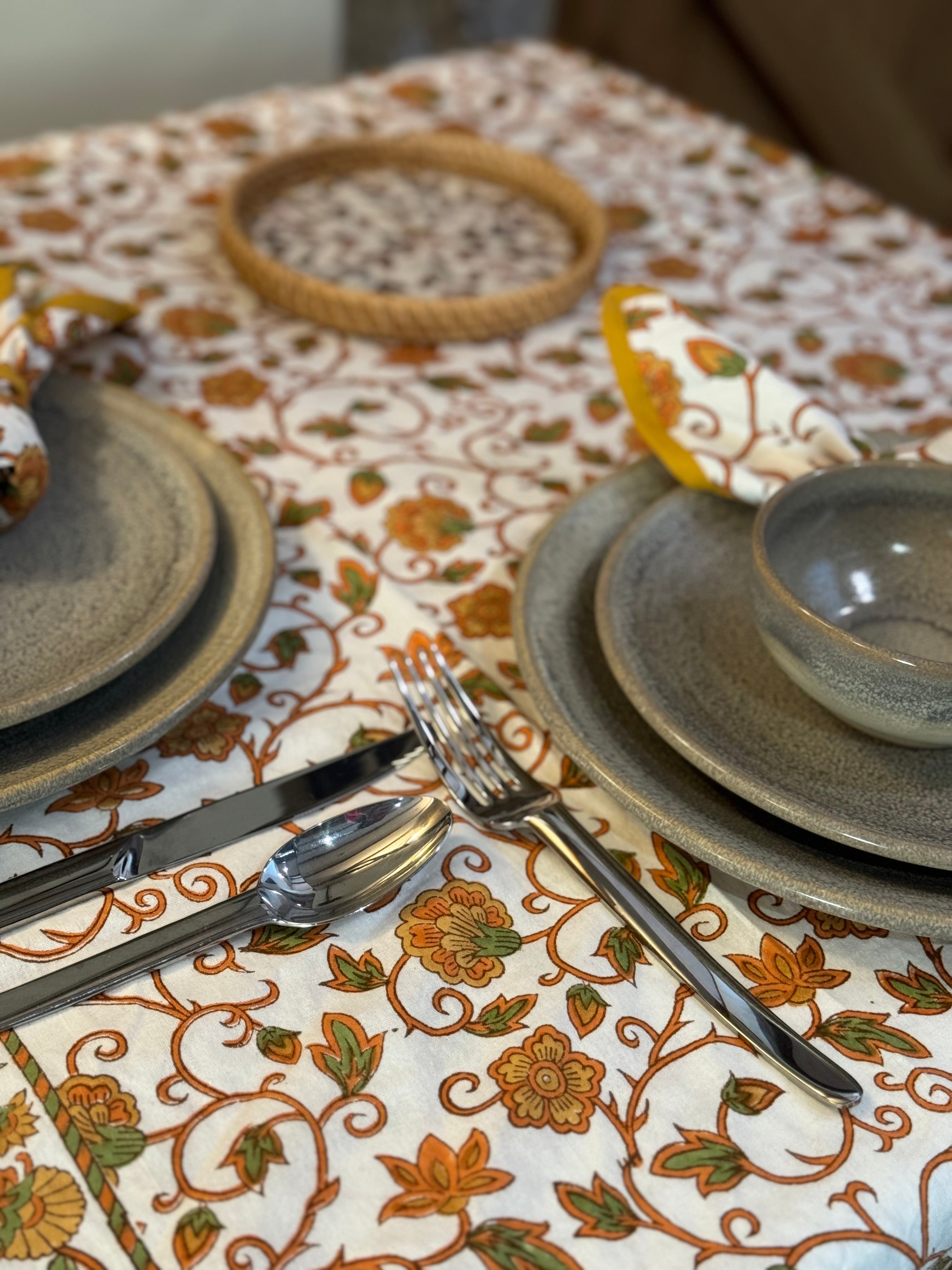 Printed Tablecloth - Coneygree Autumn