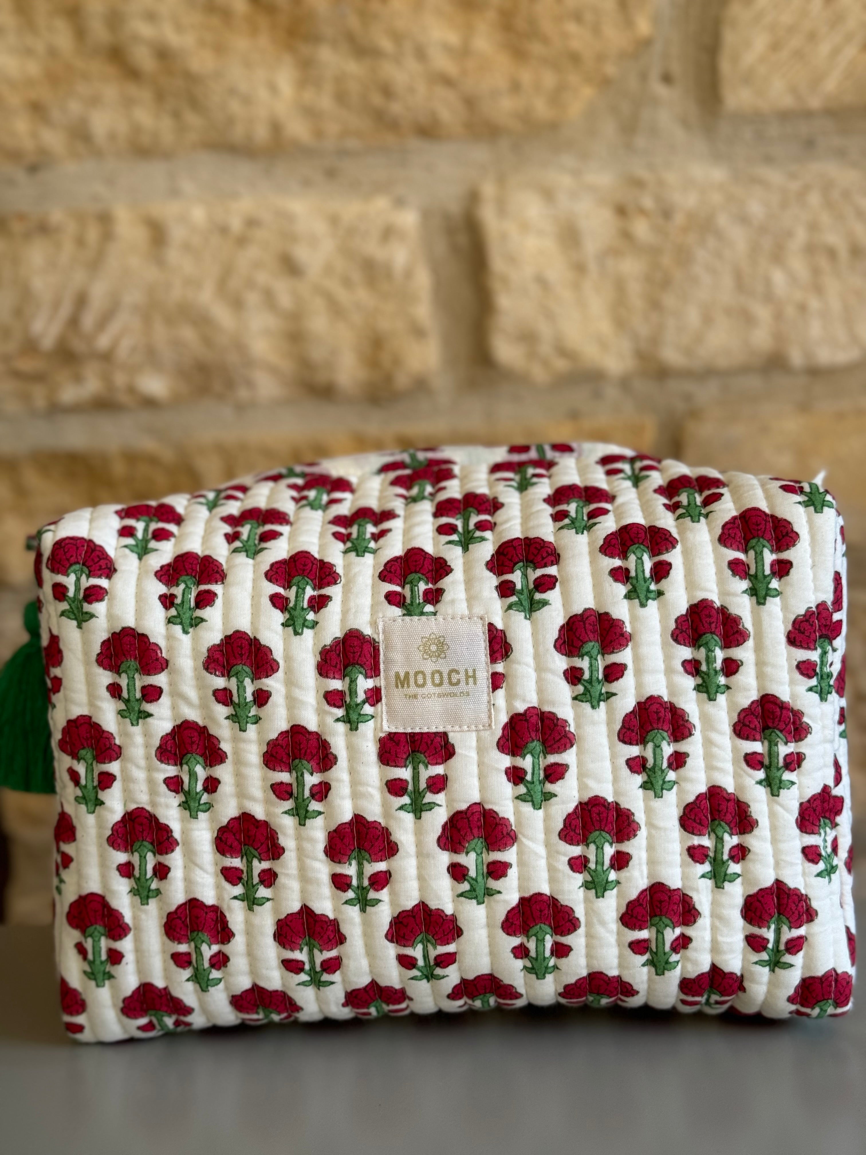Quilted Wash Bag - Beacon Amber