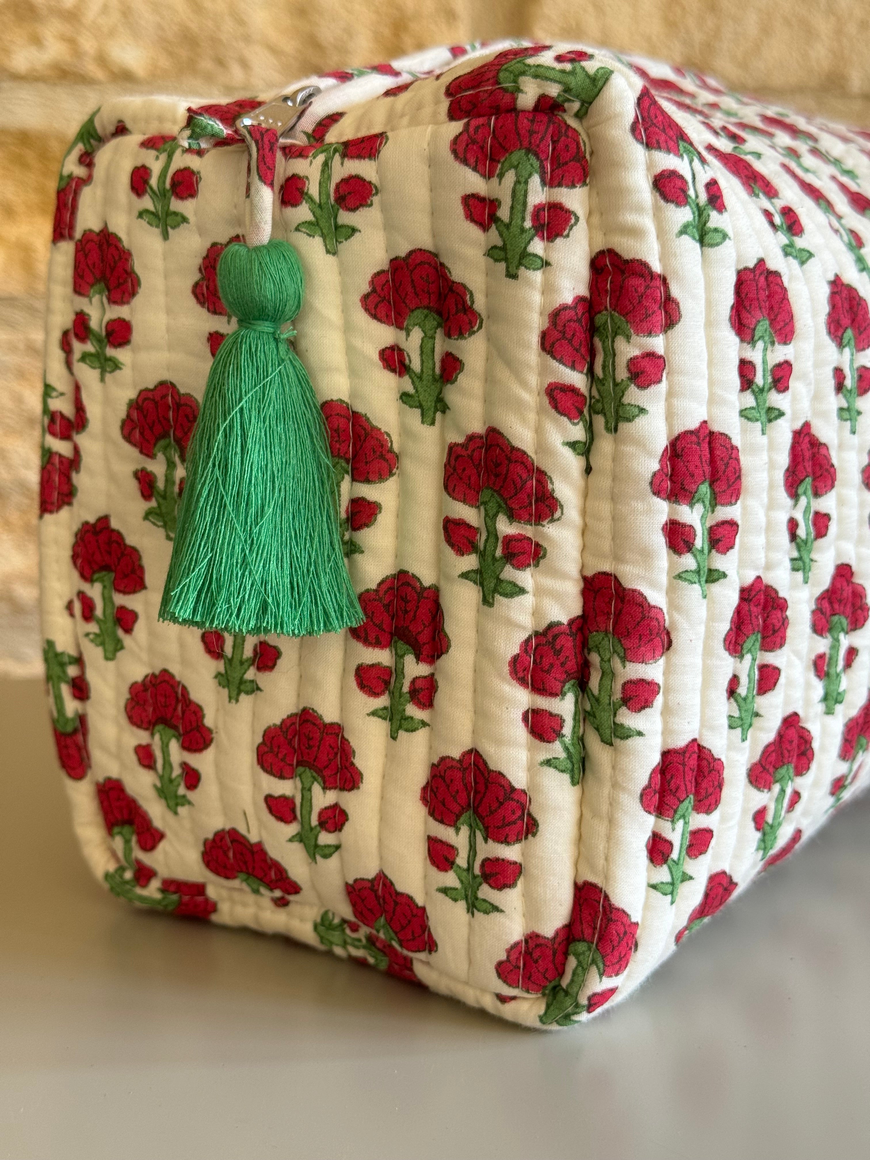 Quilted Wash Bag - Beacon Amber