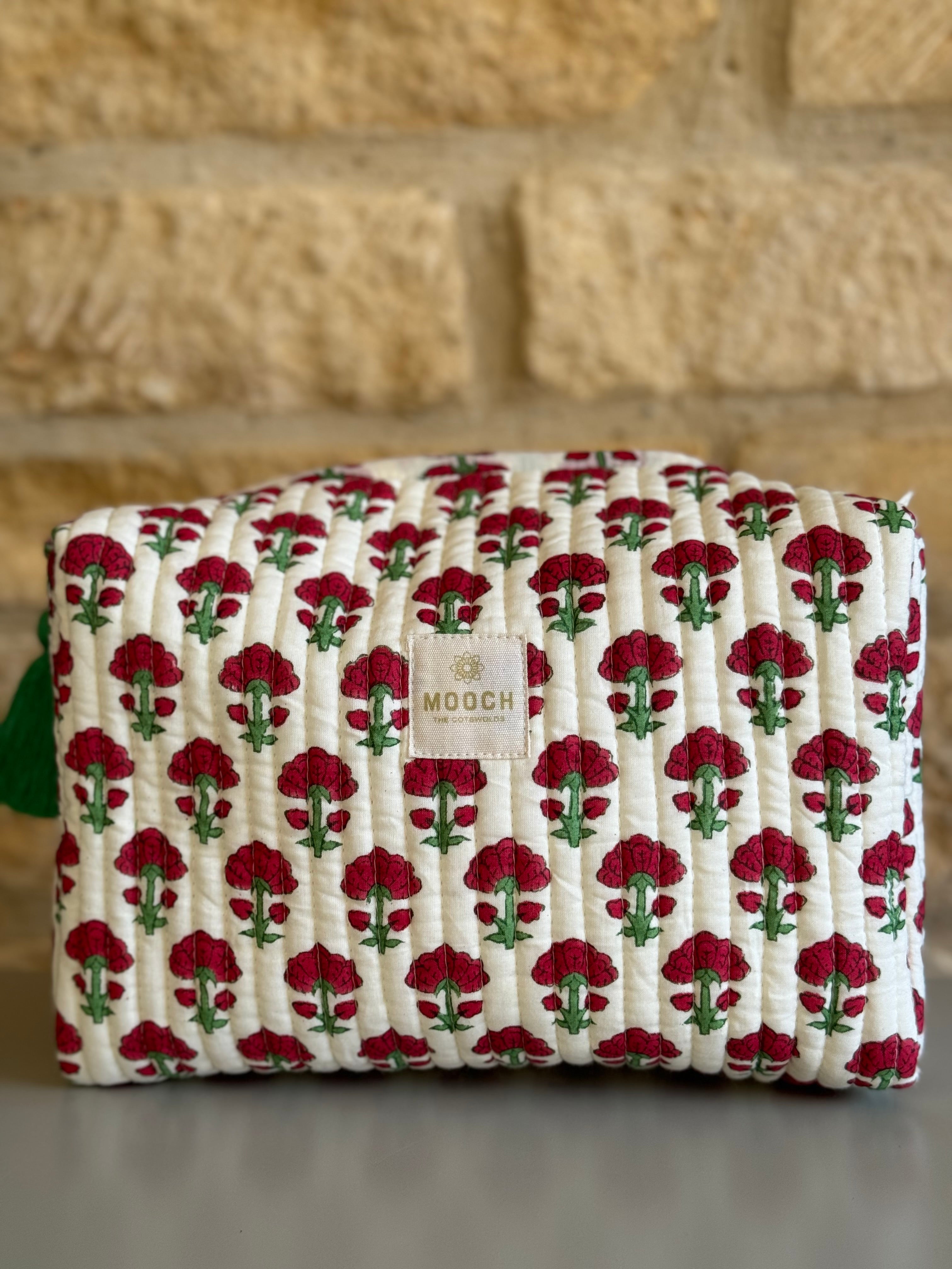 Quilted Wash Bag - Beacon Amber