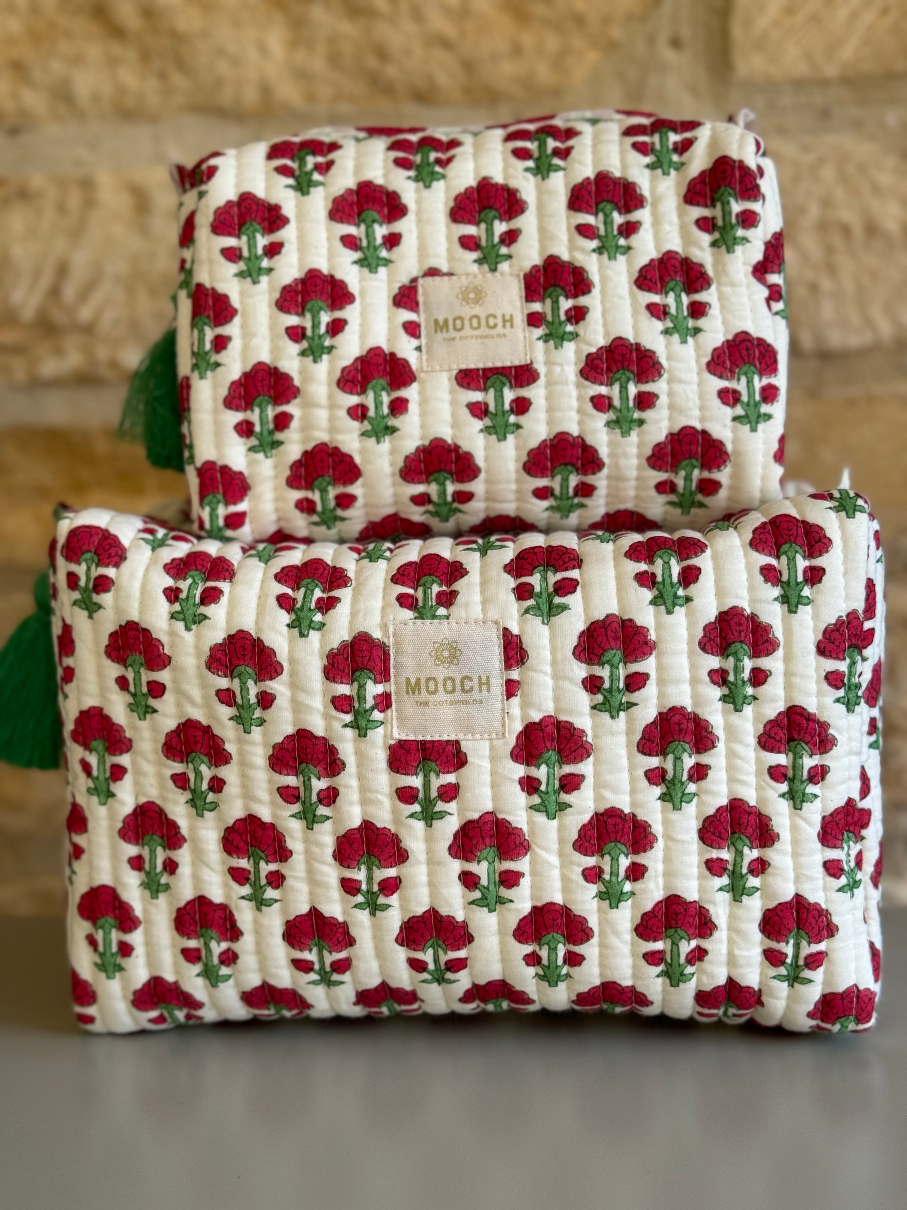 Quilted Wash Bag - Beacon Amber