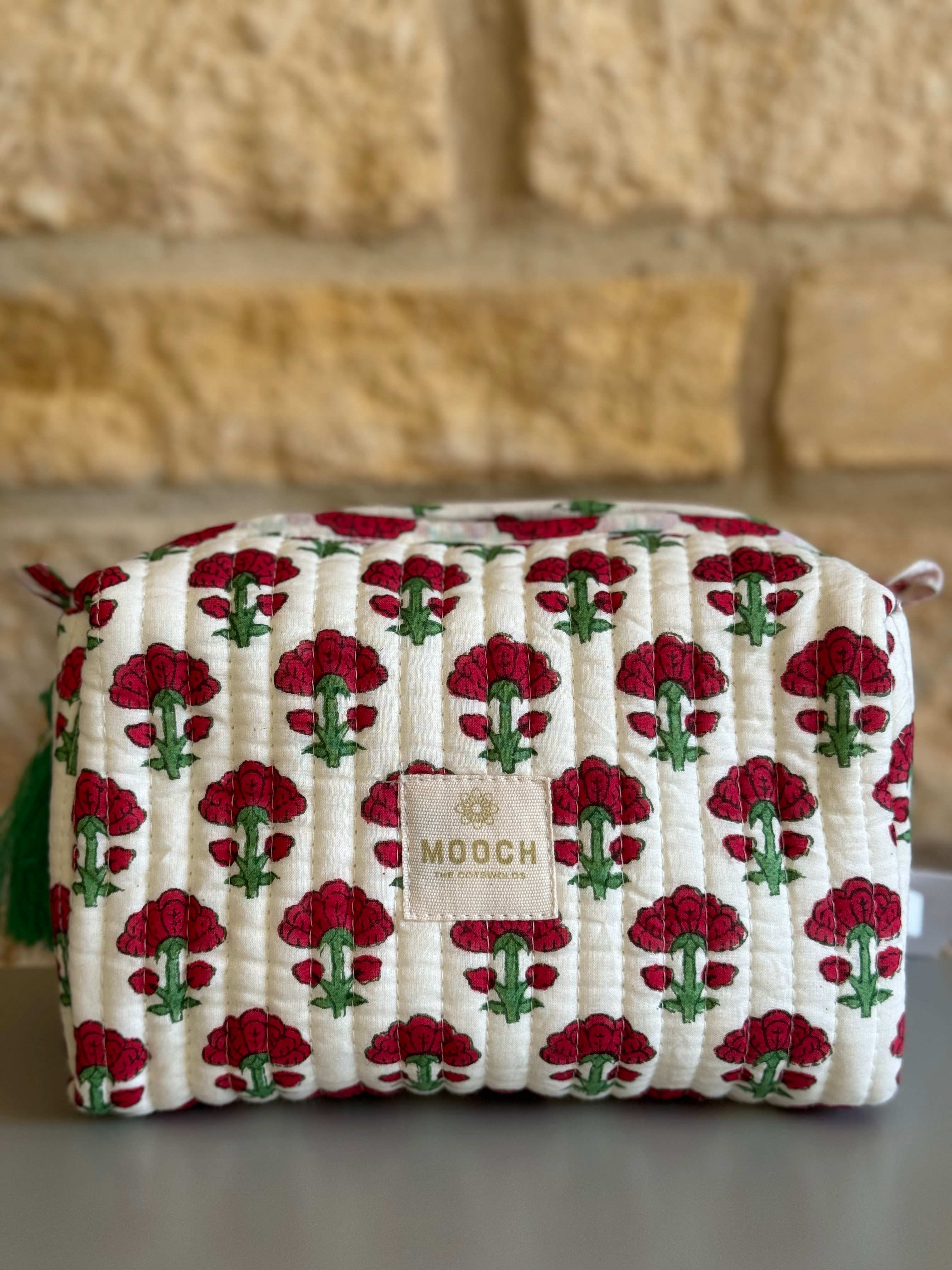 Quilted Cosmetic Bag - Beacon Amber