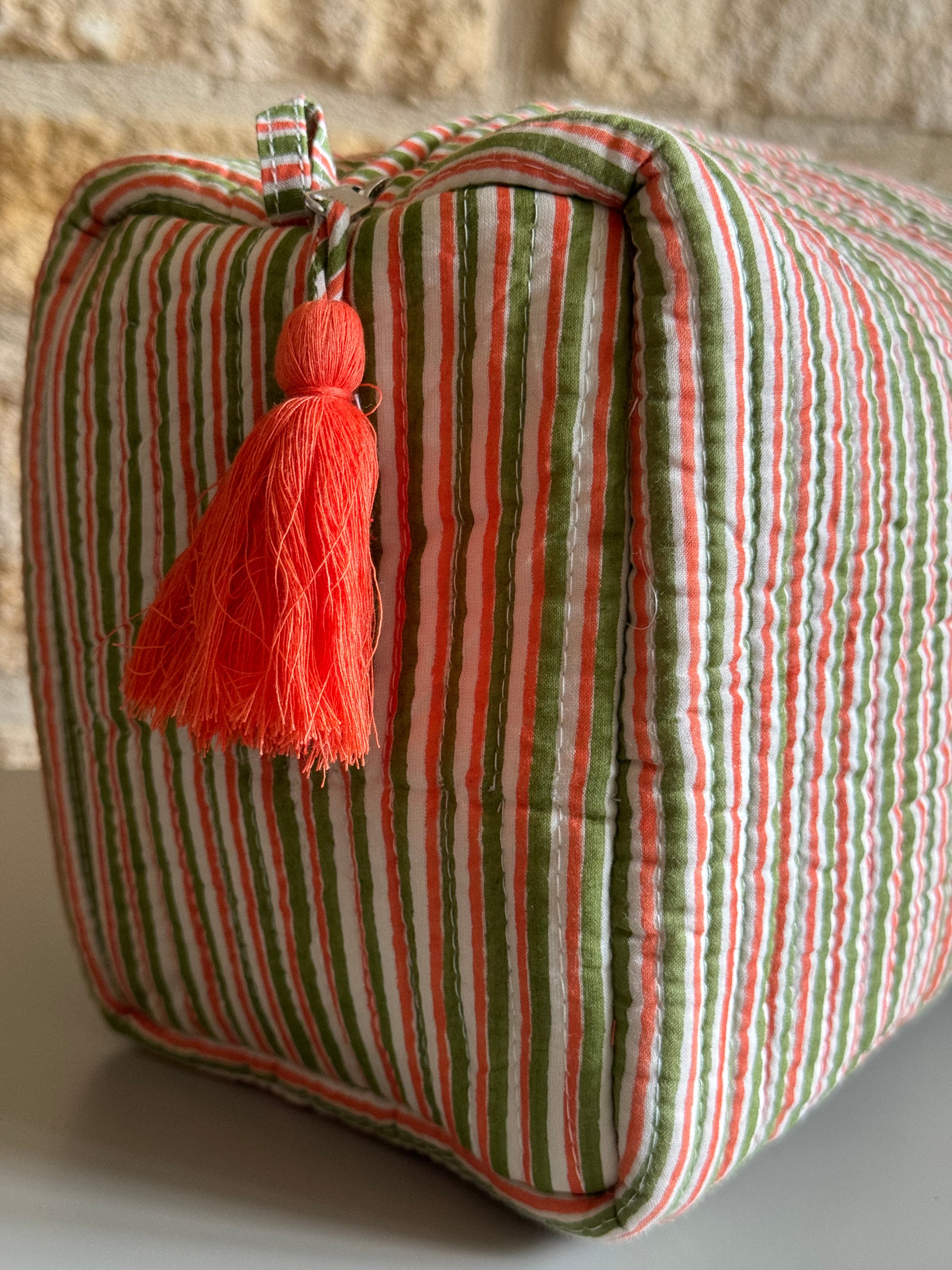 Quilted Wash Bag - Wilson Amber