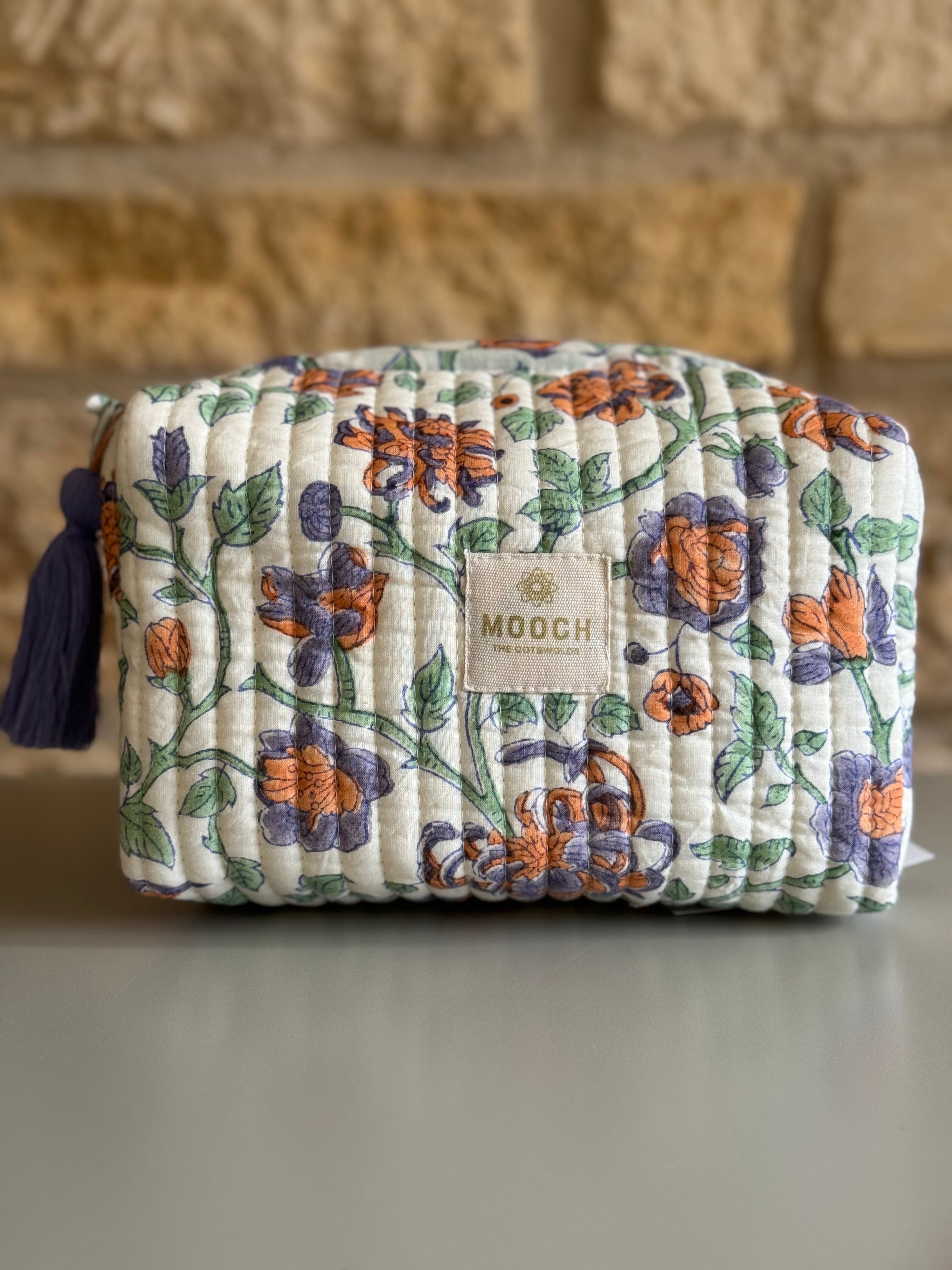 Quilted Cosmetic Bag - Westington Pistachio