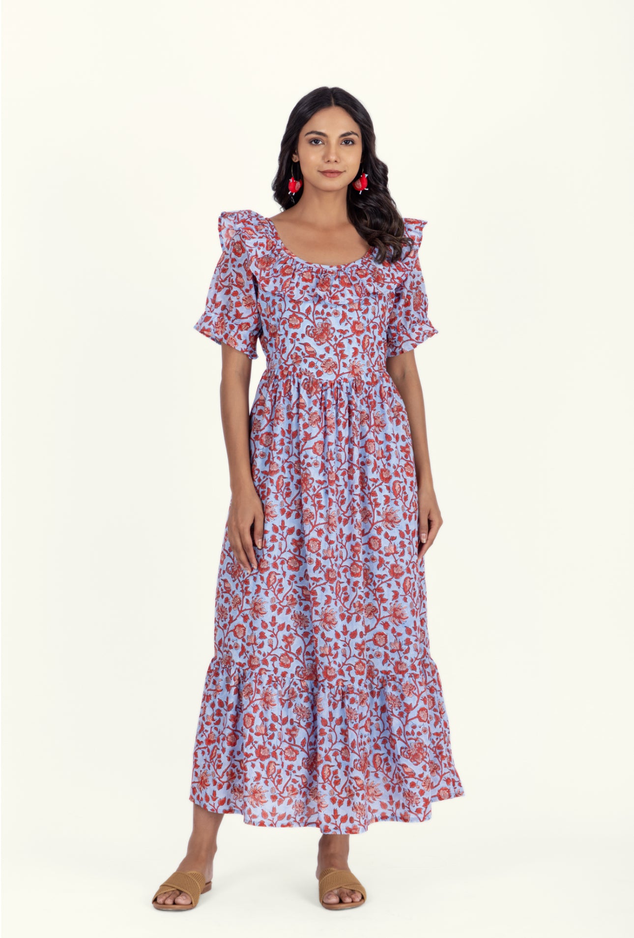 Organic Cotton Dress - Sienna Ruby