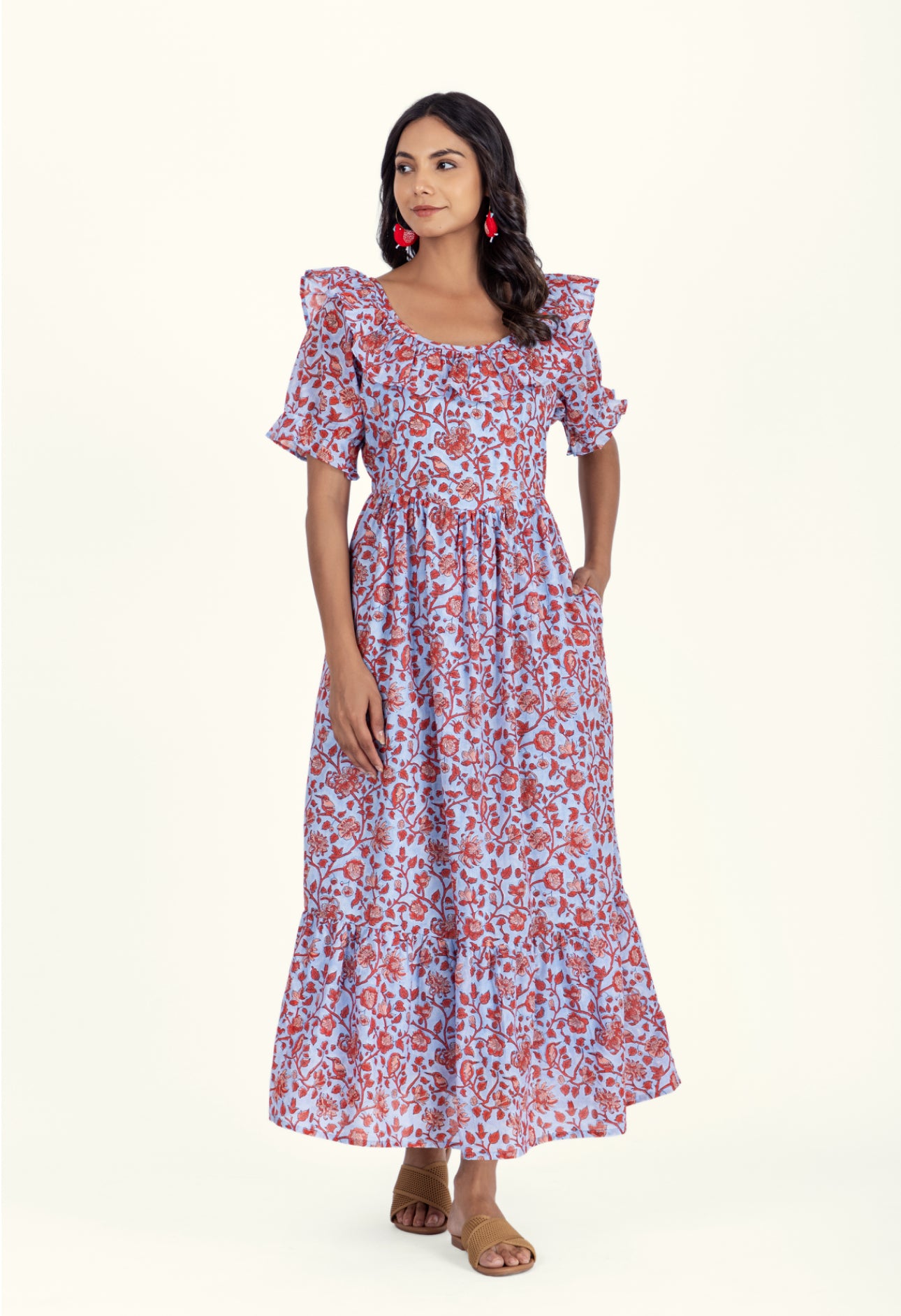 Organic Cotton Dress - Sienna Ruby