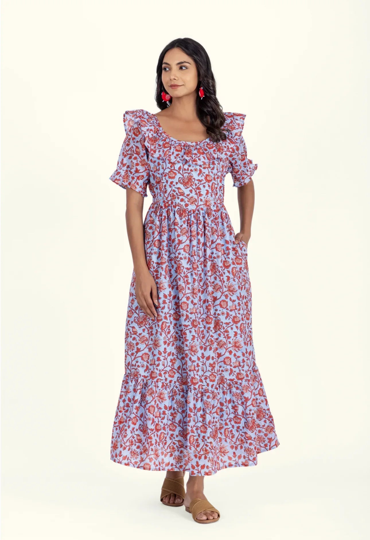 Organic Cotton Dress - Sienna Ruby