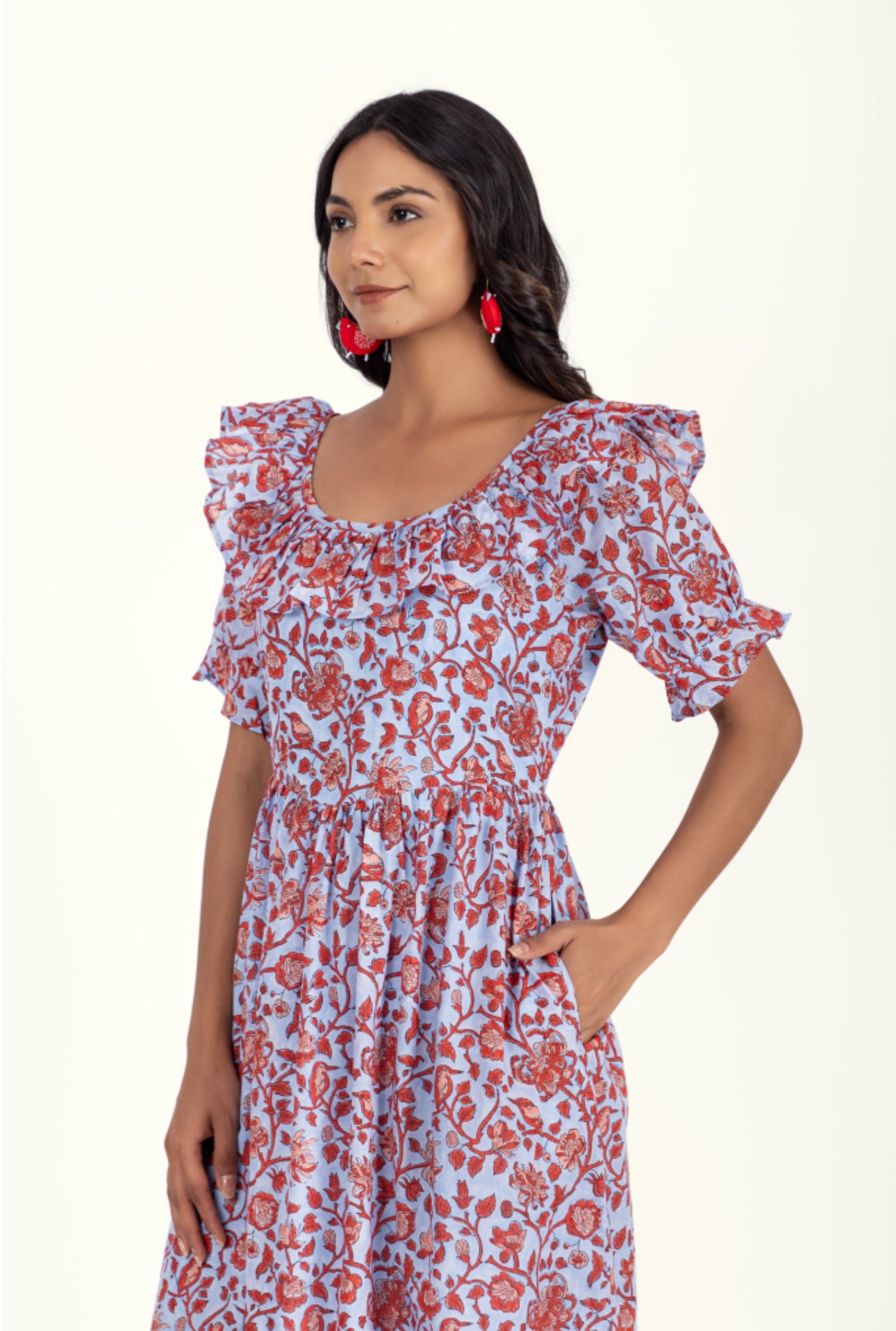 Organic Cotton Dress - Sienna Ruby