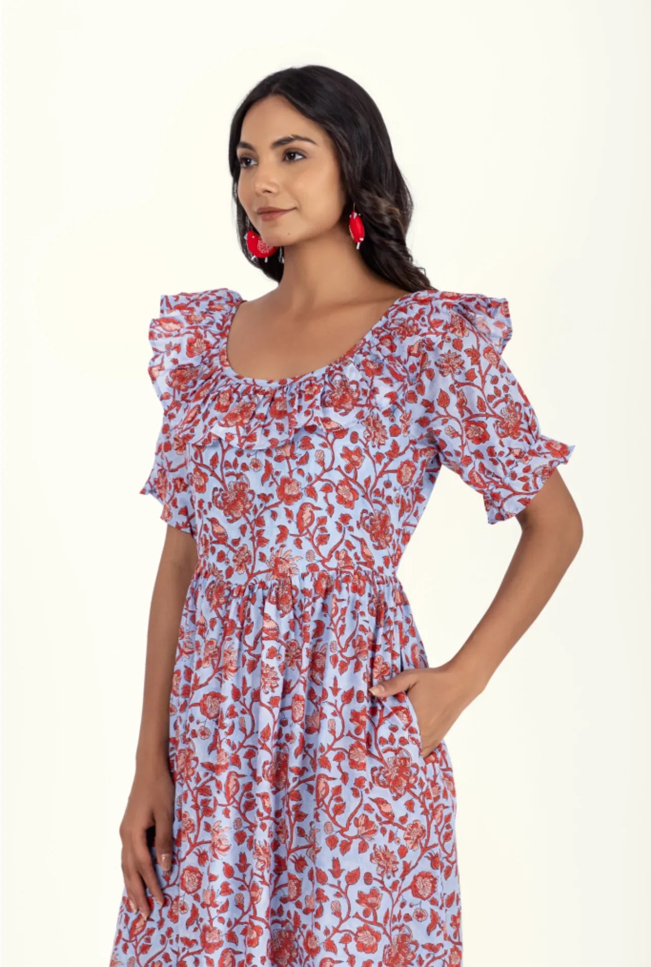 Organic Cotton Dress - Sienna Ruby