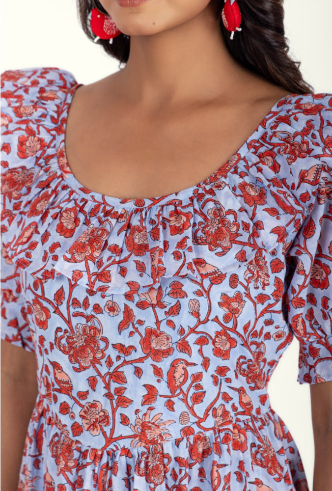 Organic Cotton Dress - Sienna Ruby