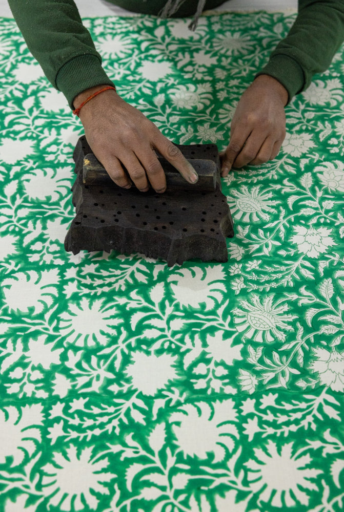 Organic Cotton Dress - Freya Emerald