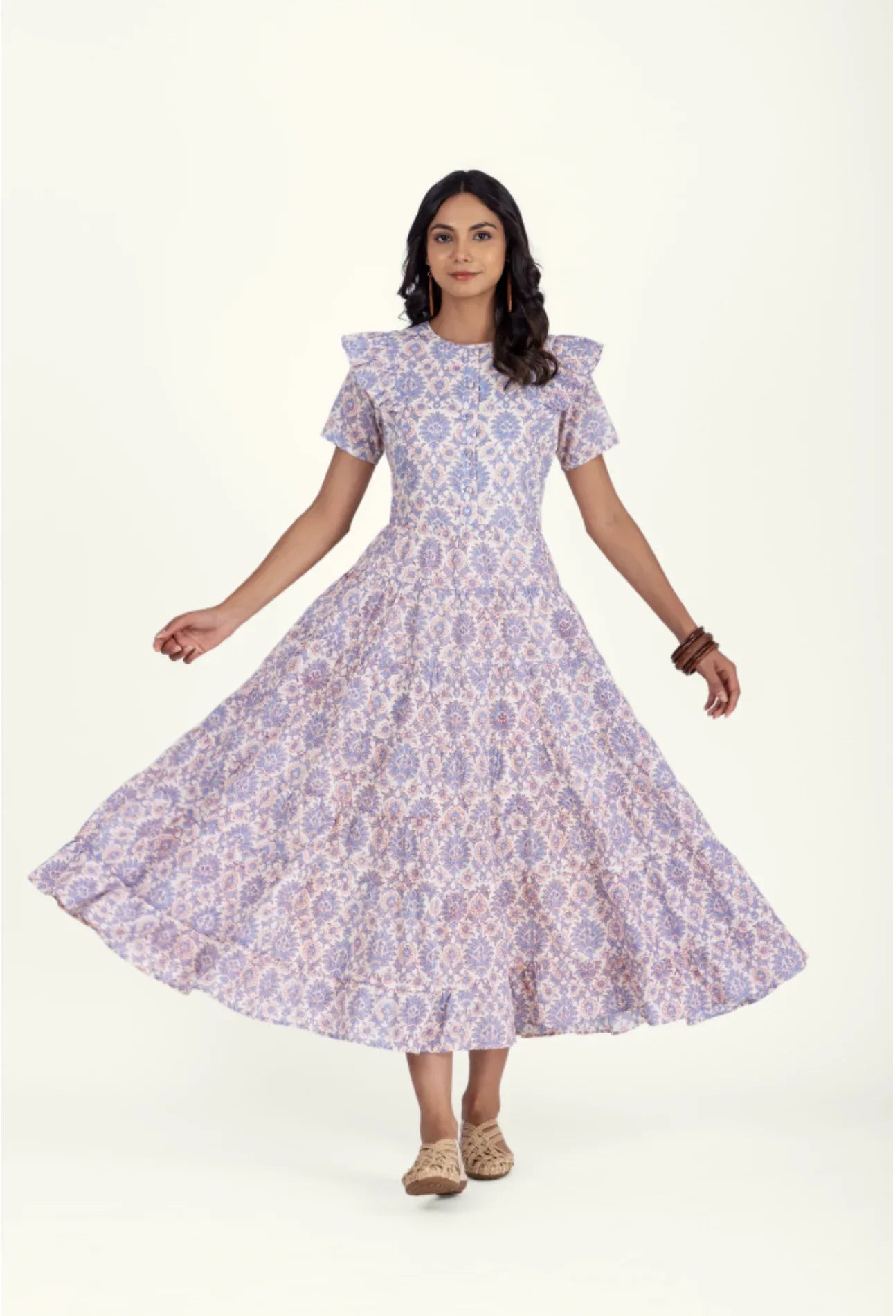 Organic Cotton Dress - Evie Lavender