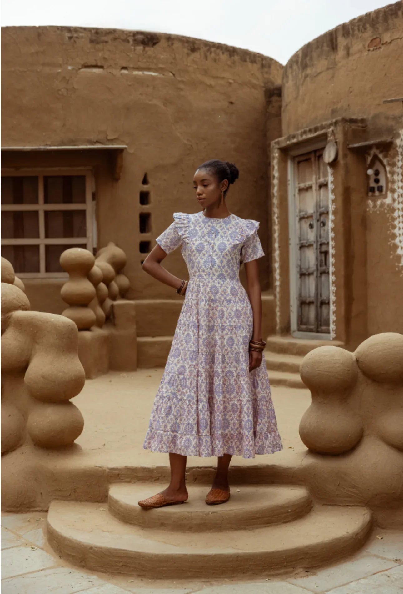 Organic Cotton Dress - Evie Lavender