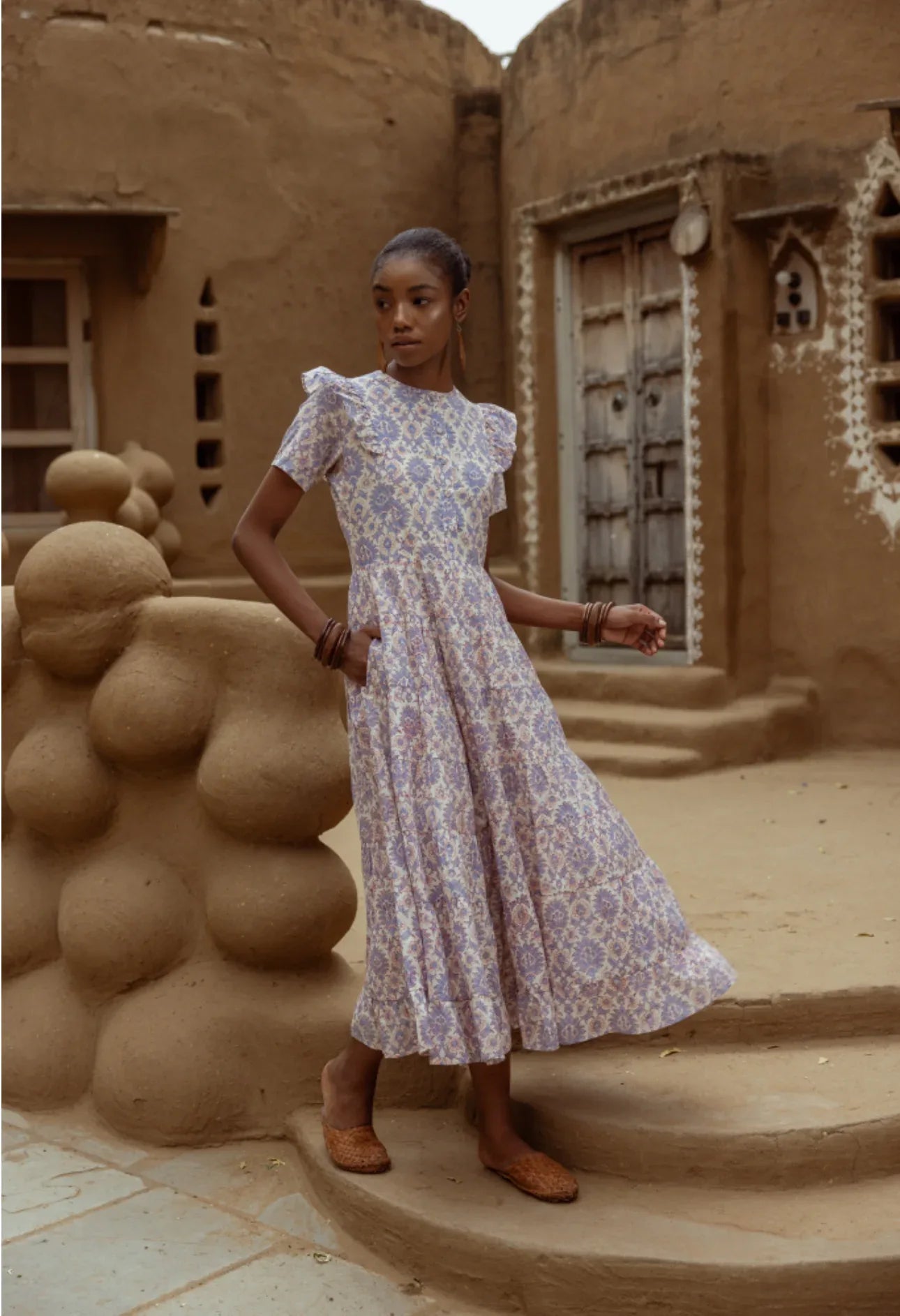 Organic Cotton Dress - Evie Lavender