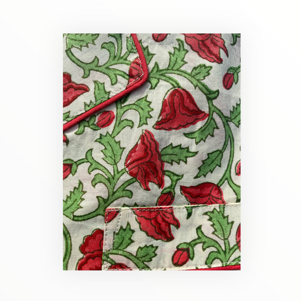 Cotton Pyjamas - Hicks Scarlet