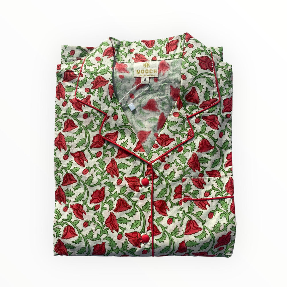 Cotton Pyjamas - Hicks Scarlet