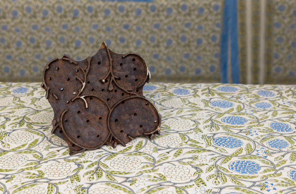 Printed Tablecloth - Wolds Steel