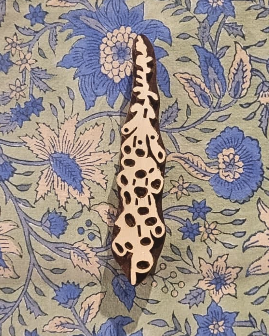 Hand Carved Wooden Block