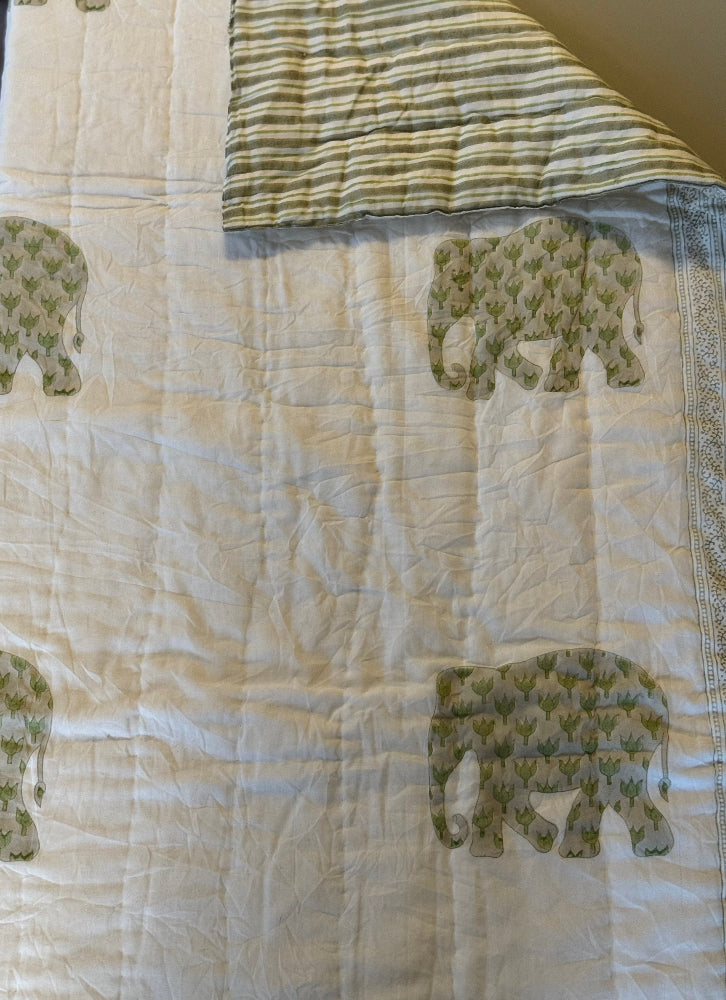 Enzo the elephant quilt for children