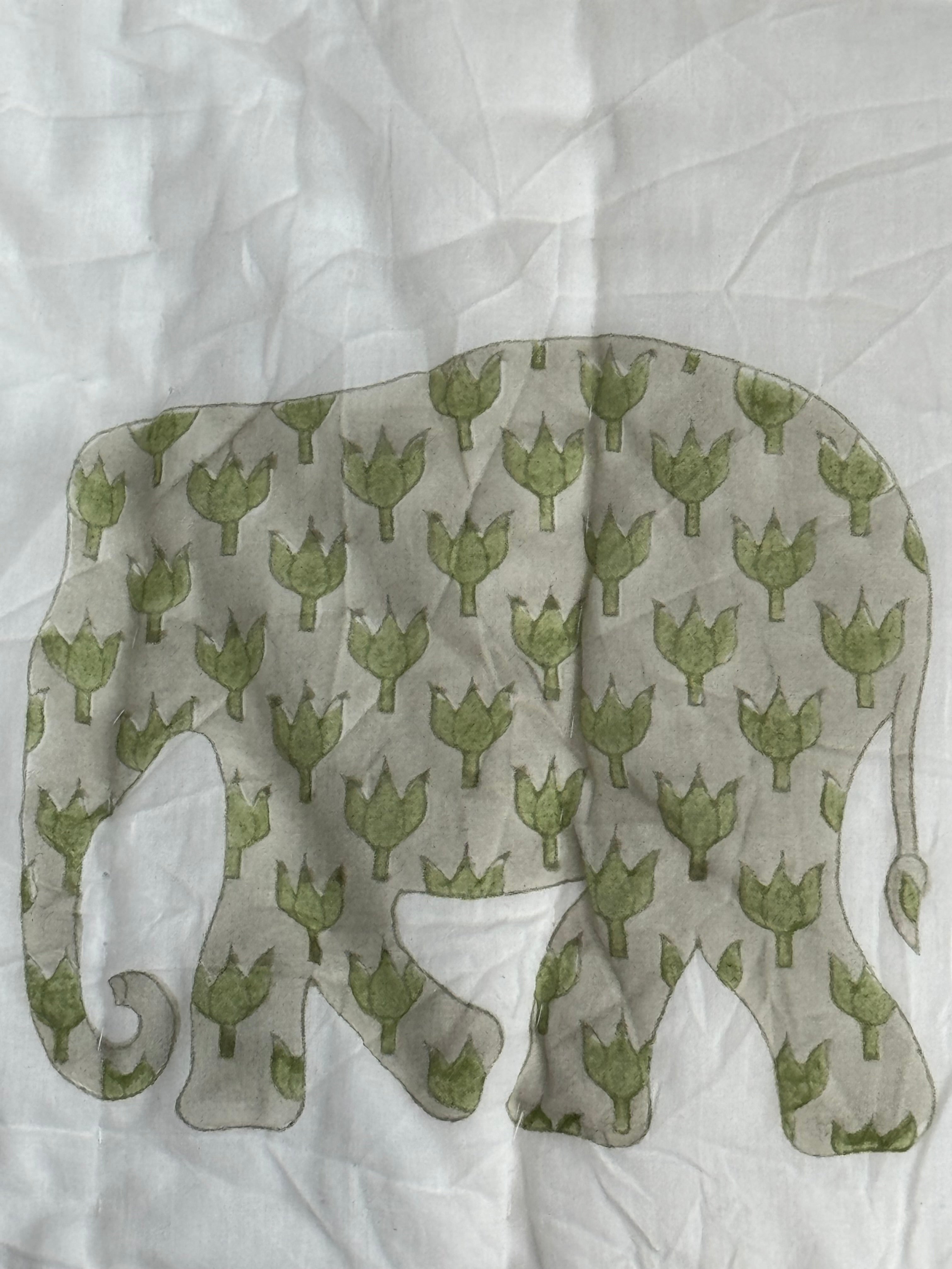 A close up image of Enzo the elephant