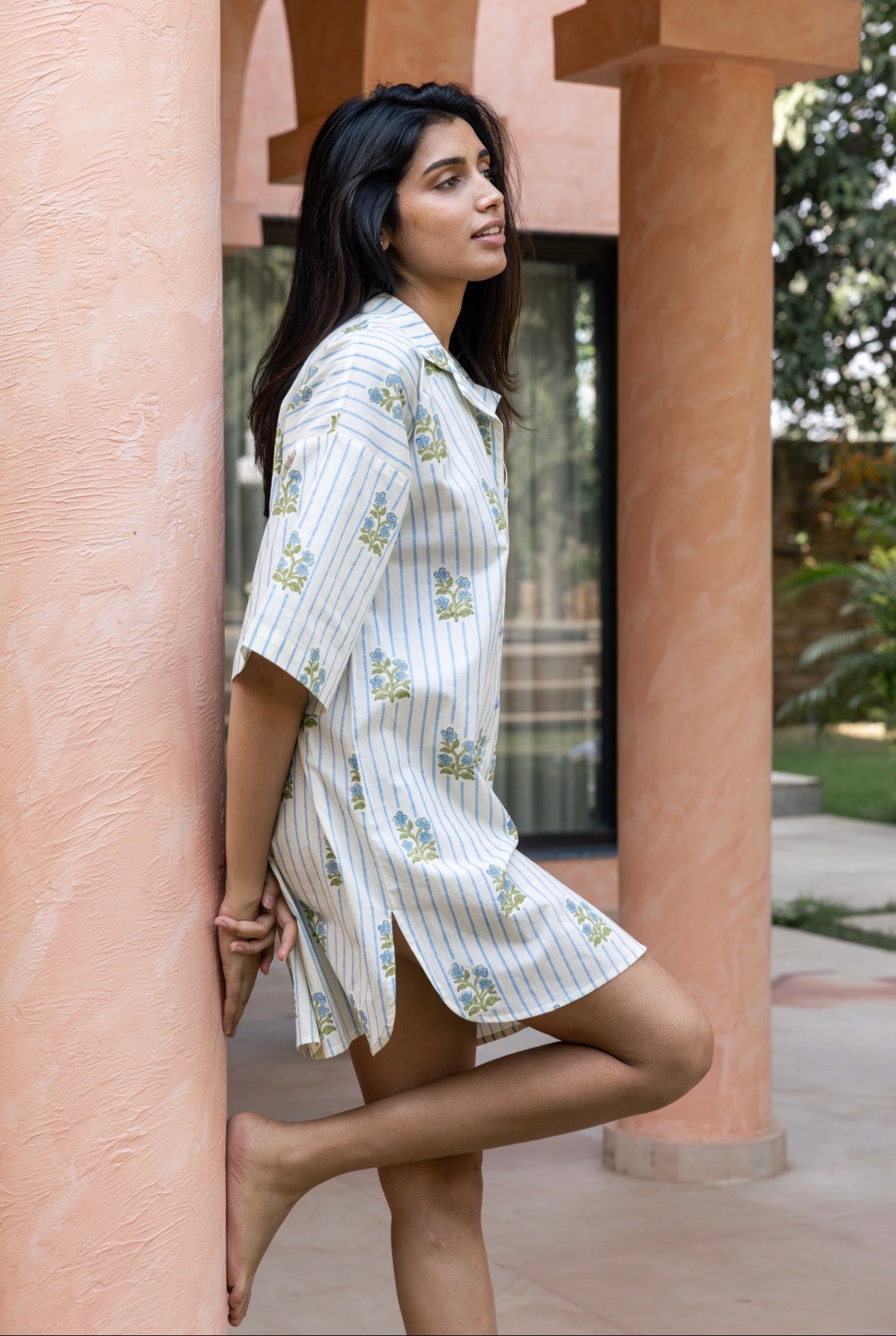 Cotton Nightshirt - Arlie Meadow