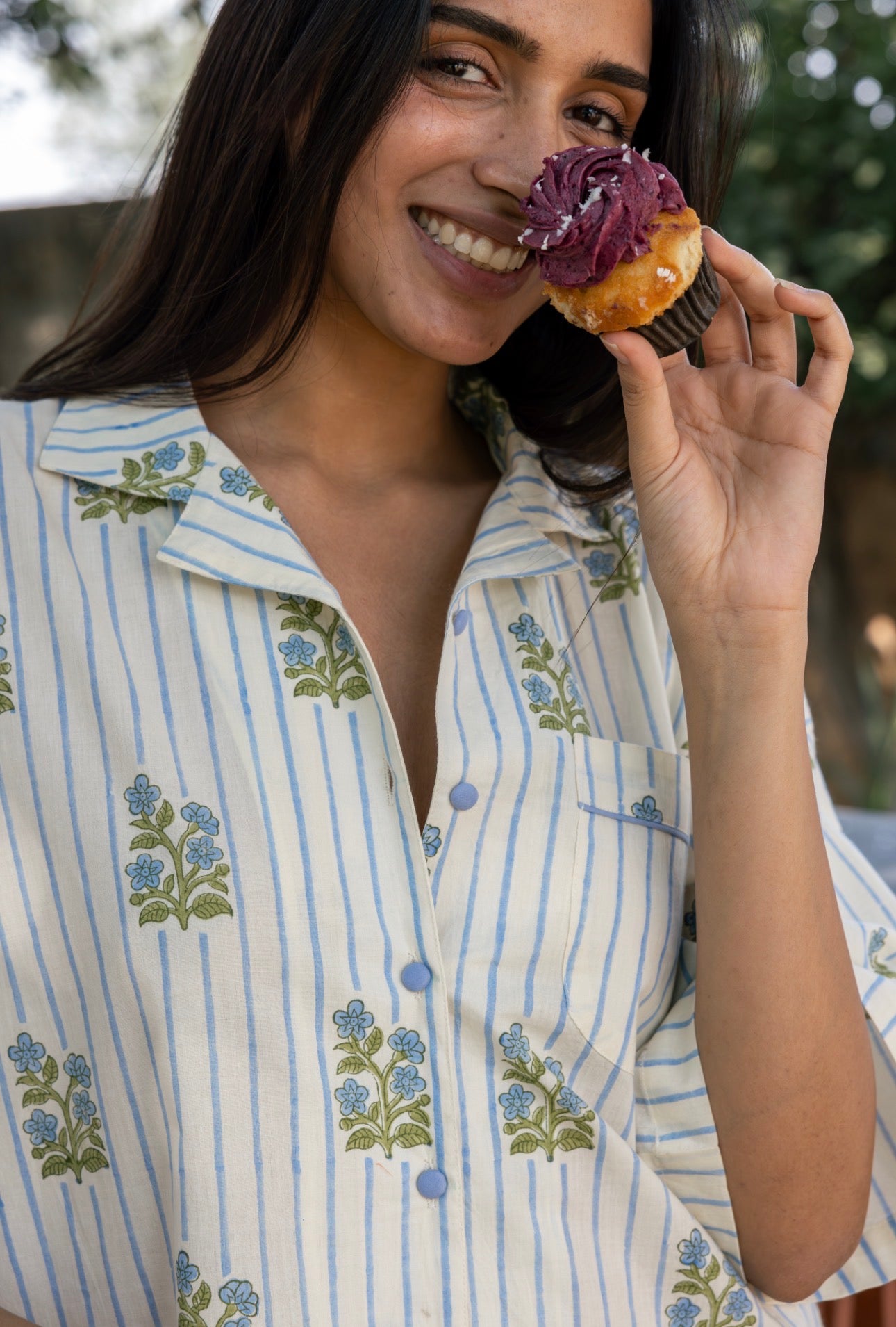 Cotton Nightshirt - Arlie Meadow