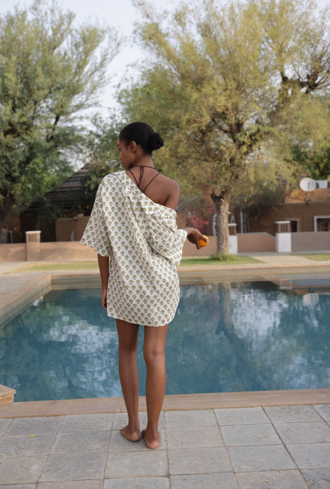 Cotton Nightshirt - Booti Olive