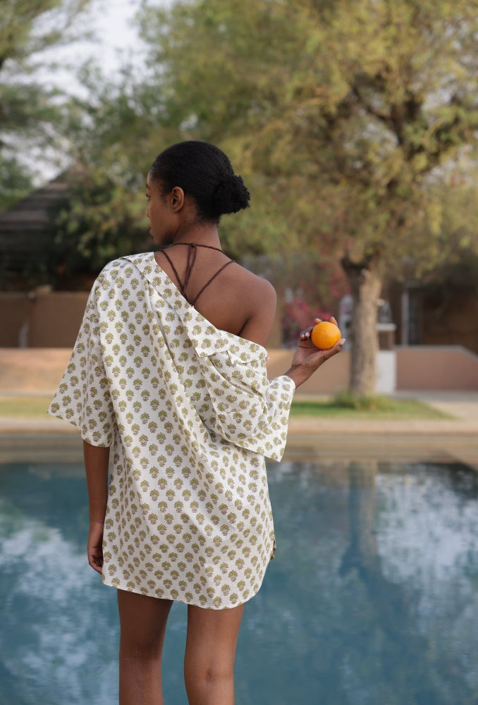 Cotton Nightshirt - Booti Olive