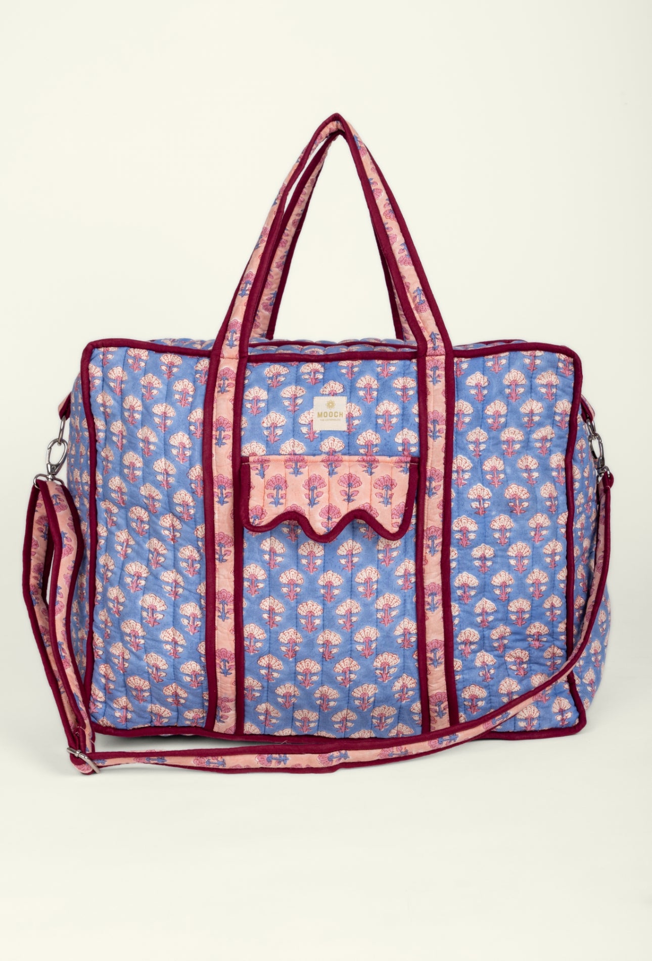 Quilted Weekend Travel Bag - Booti Sky Rose