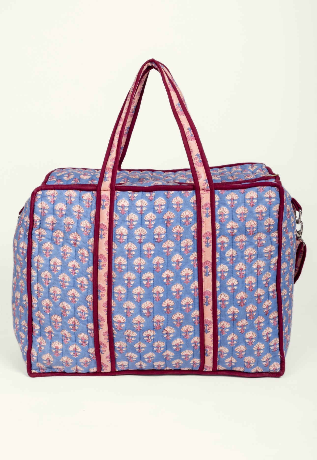 Quilted Weekend Travel Bag Booti Sky Rose