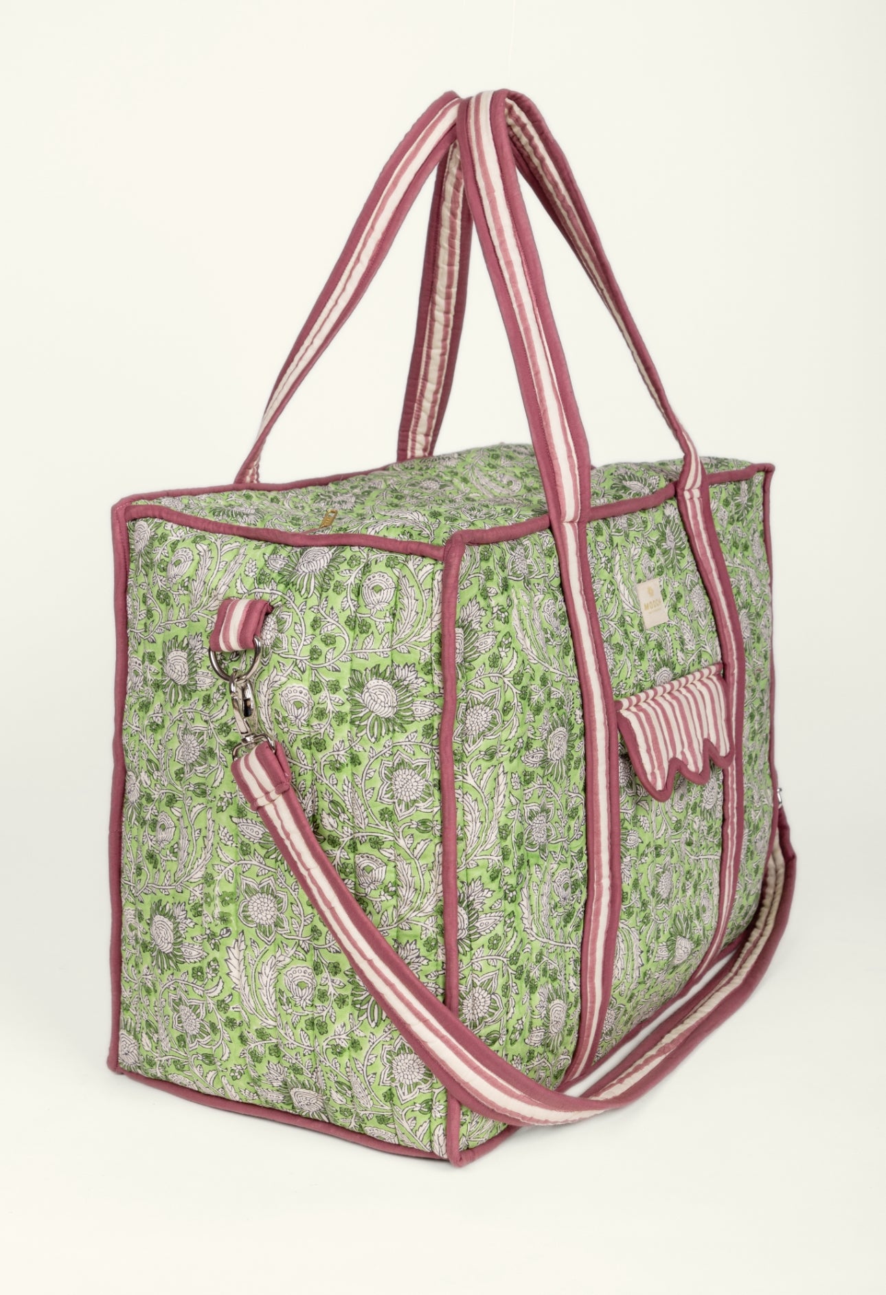 Quilted Weekend Travel Bag - Snowshill Lime