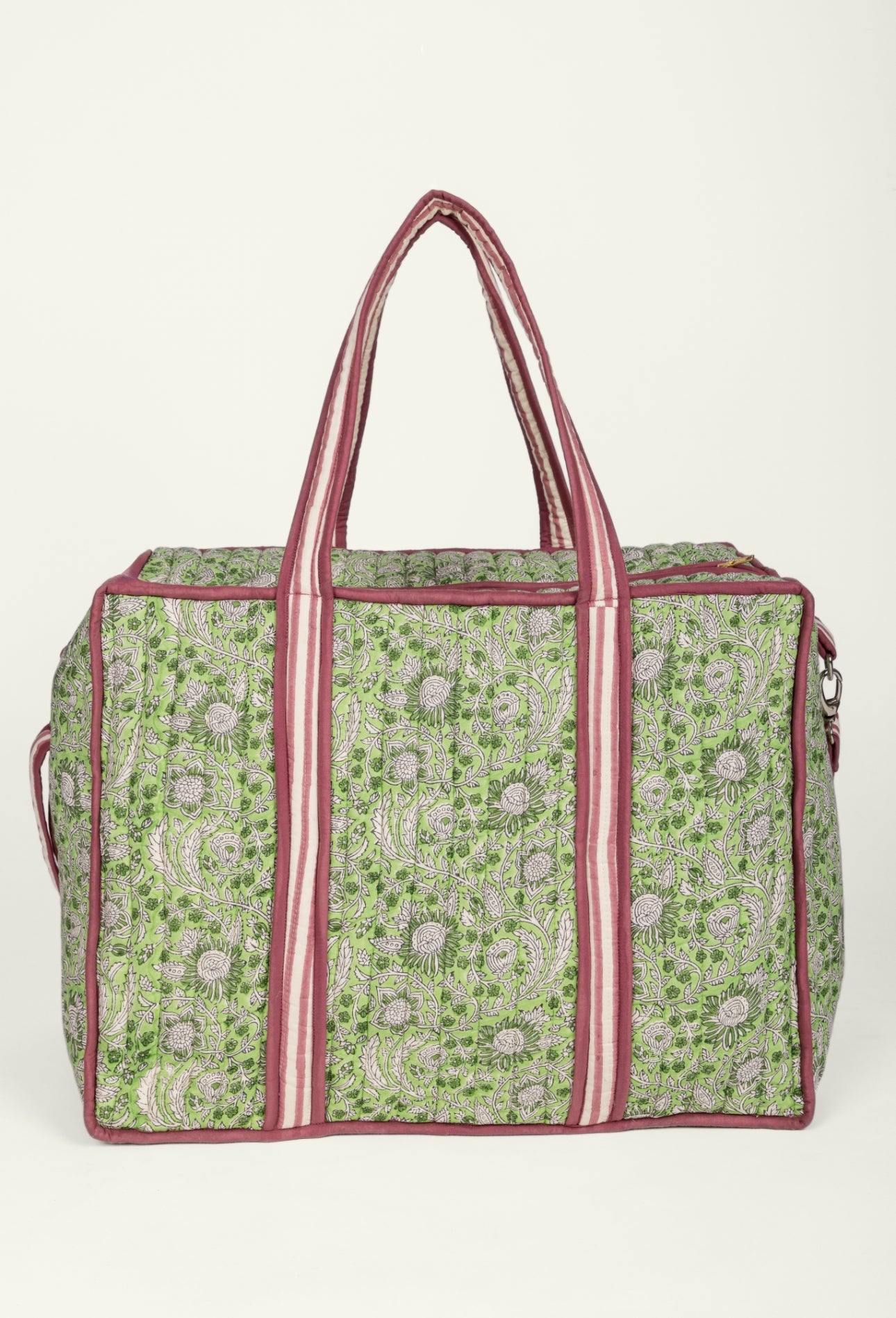 Quilted Weekend Travel Bag - Snowshill Lime