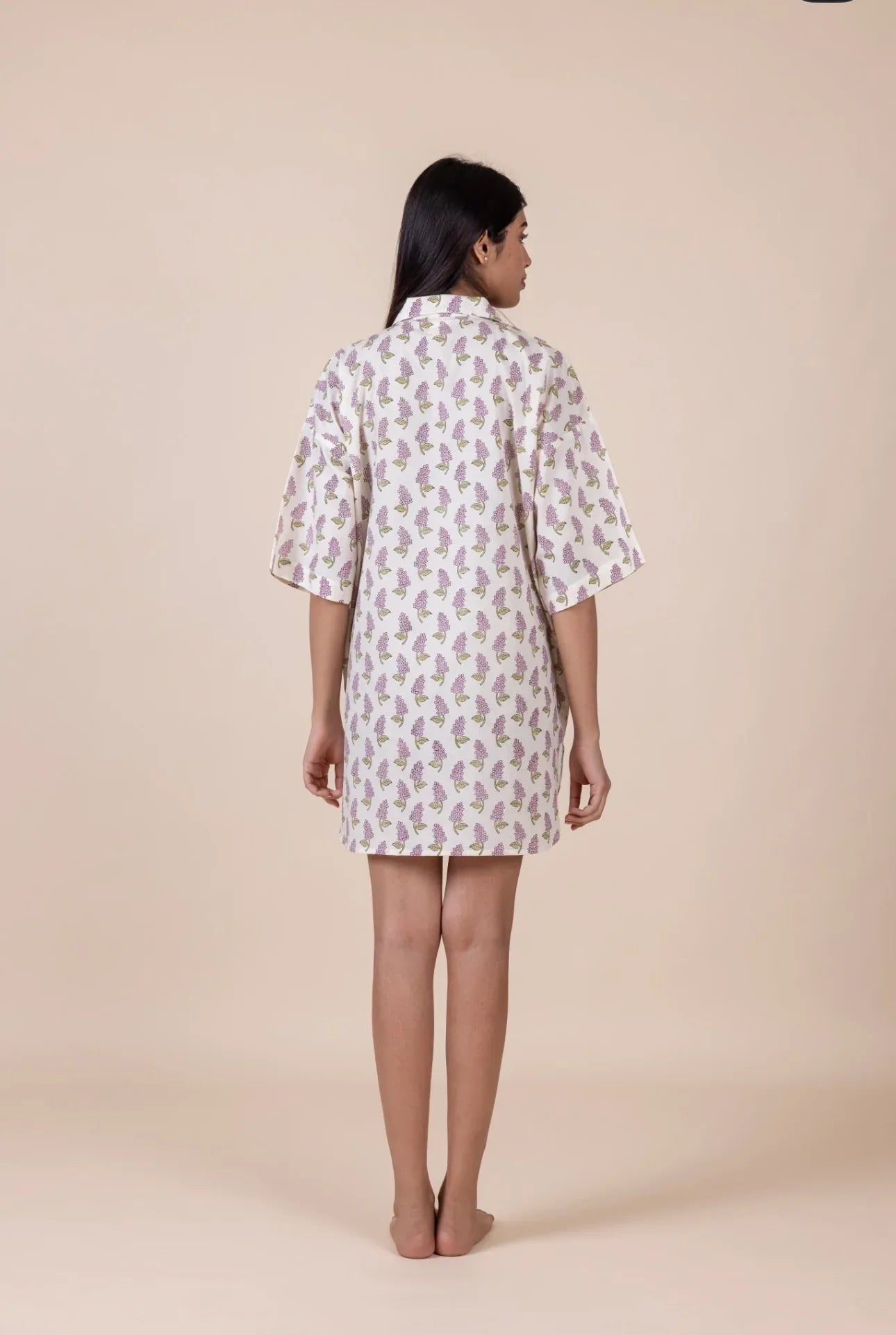 Cotton Nightshirt - Veronica Mauve