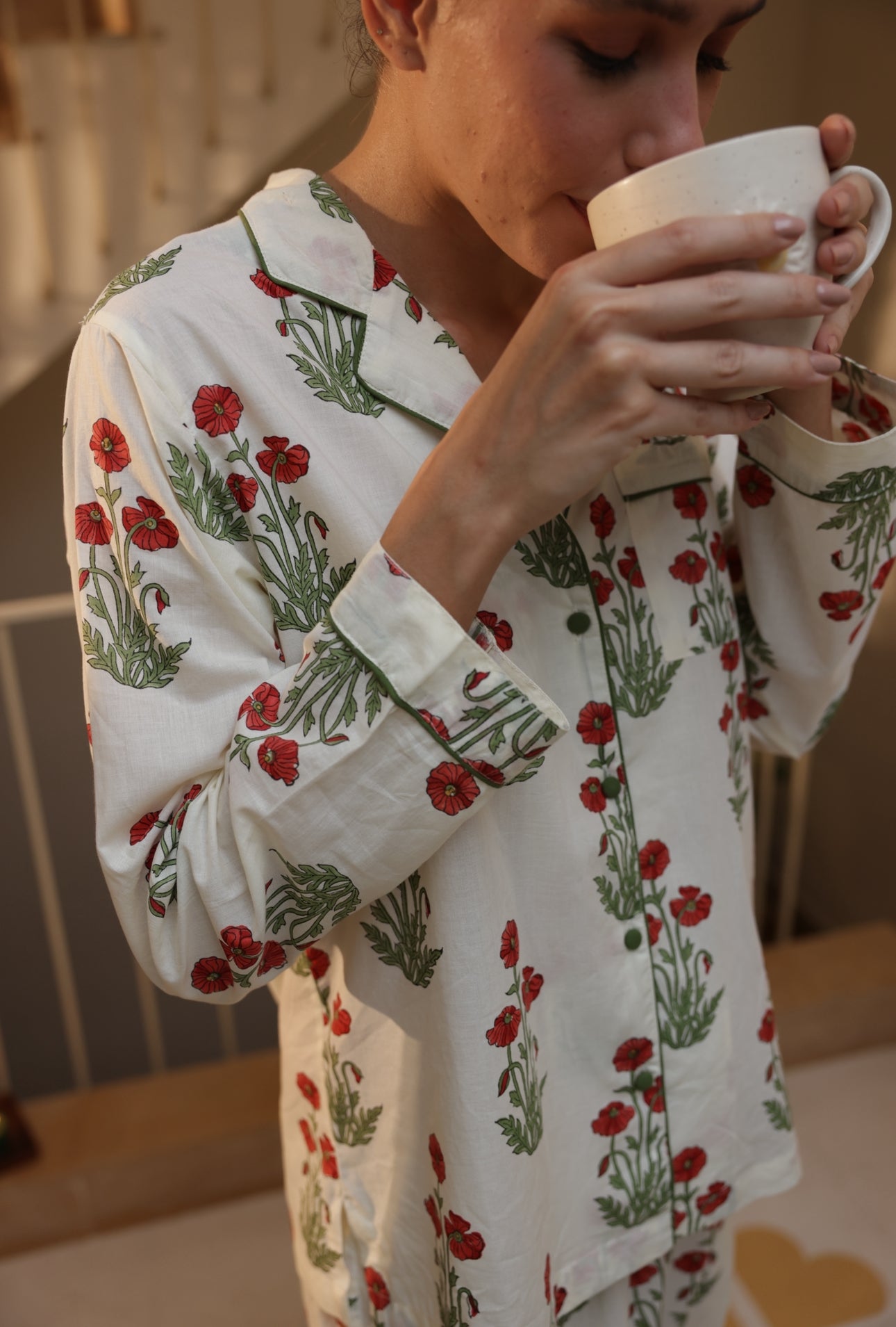 Cotton Pyjamas - Condicote Poppy