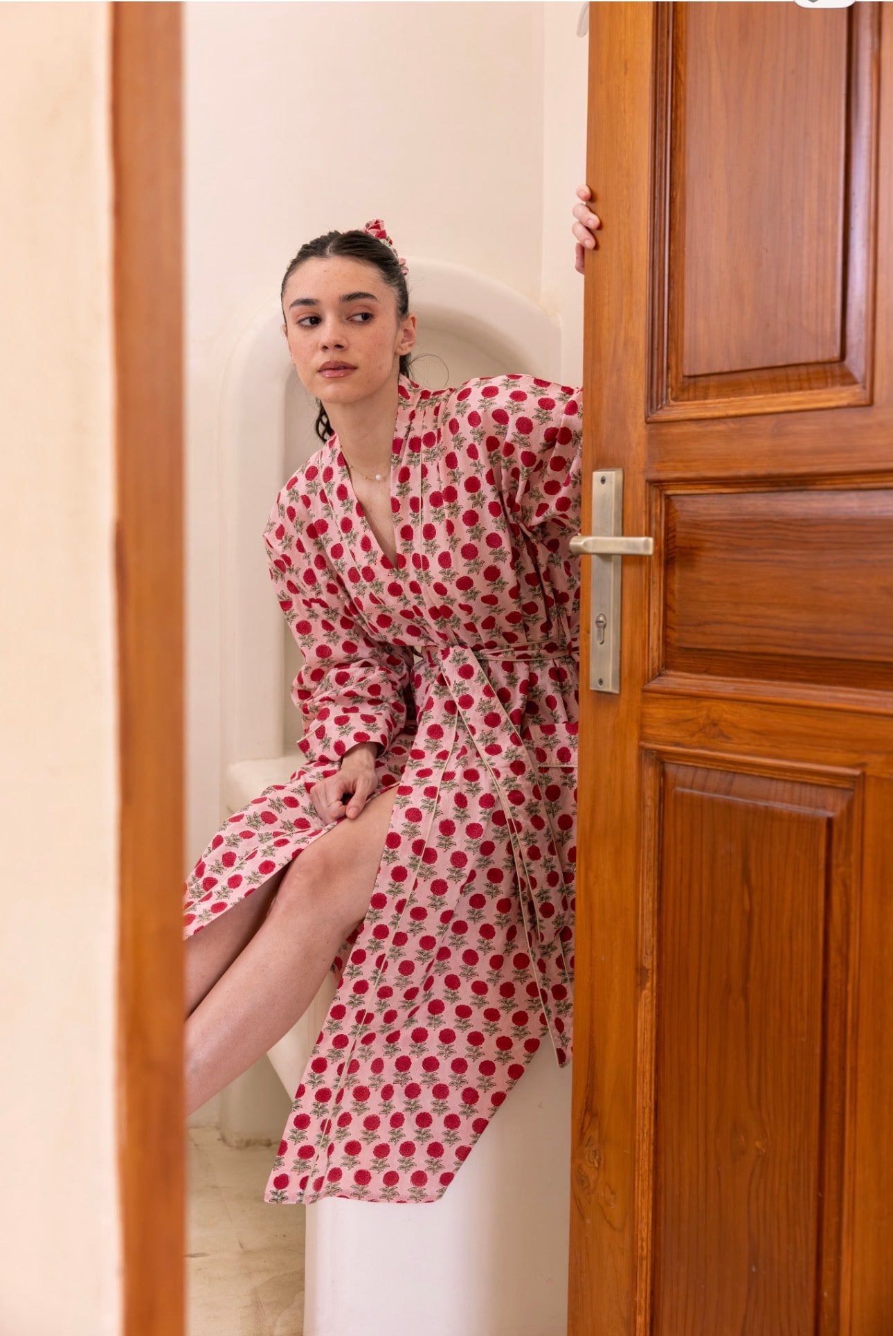 Cotton Dressing Gown / Robe - Rowena Rose