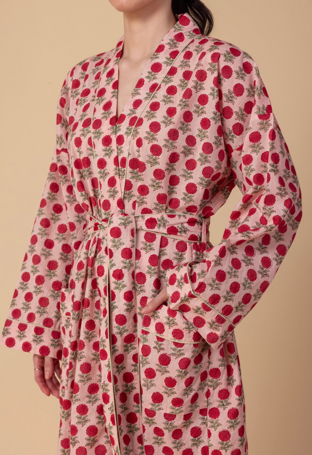Cotton Dressing Gown / Robe - Rowena Rose