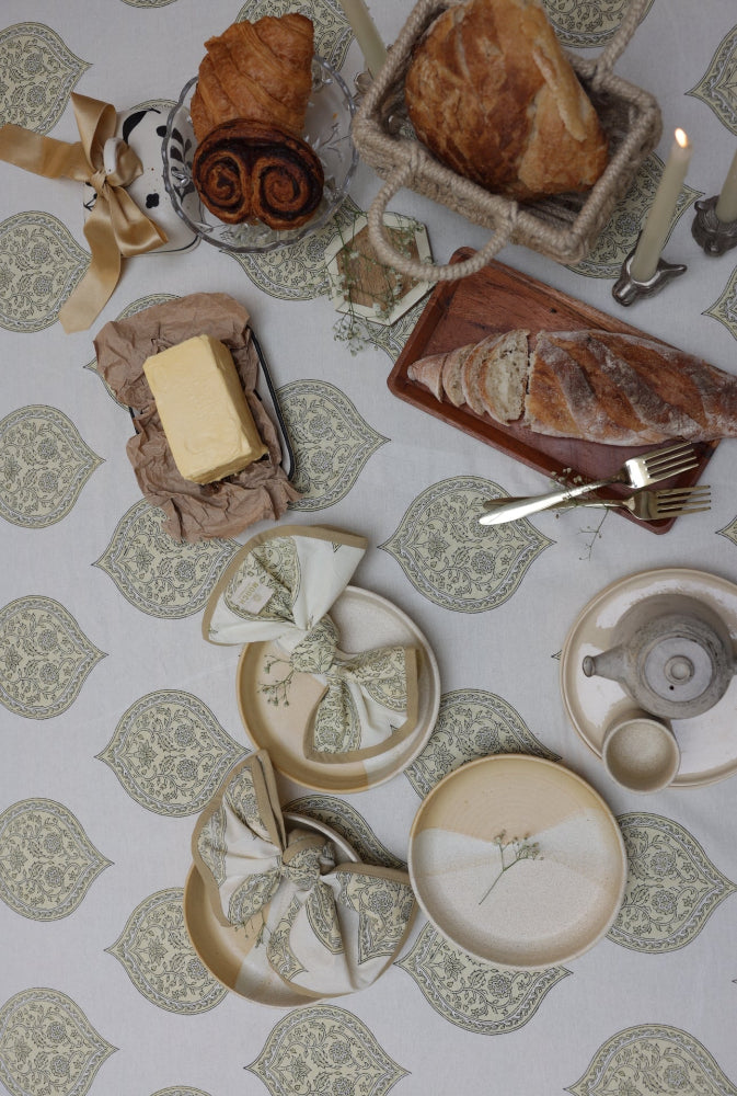 Printed Tablecloth - Kiftsgate Stone