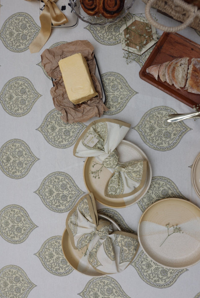 Printed Tablecloth - Kiftsgate Stone