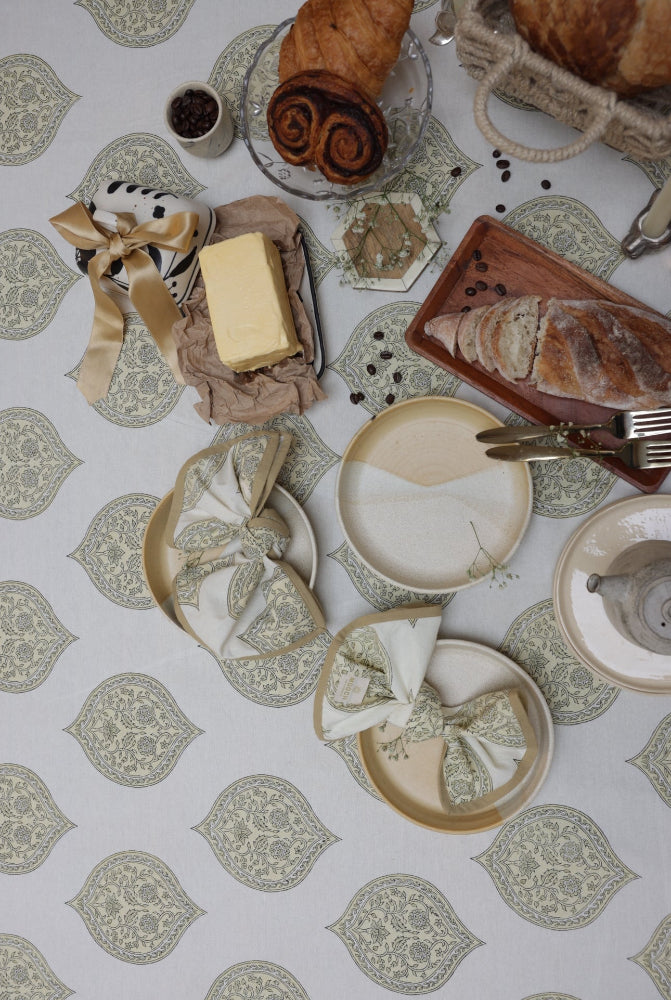 Printed Tablecloth - Kiftsgate Stone