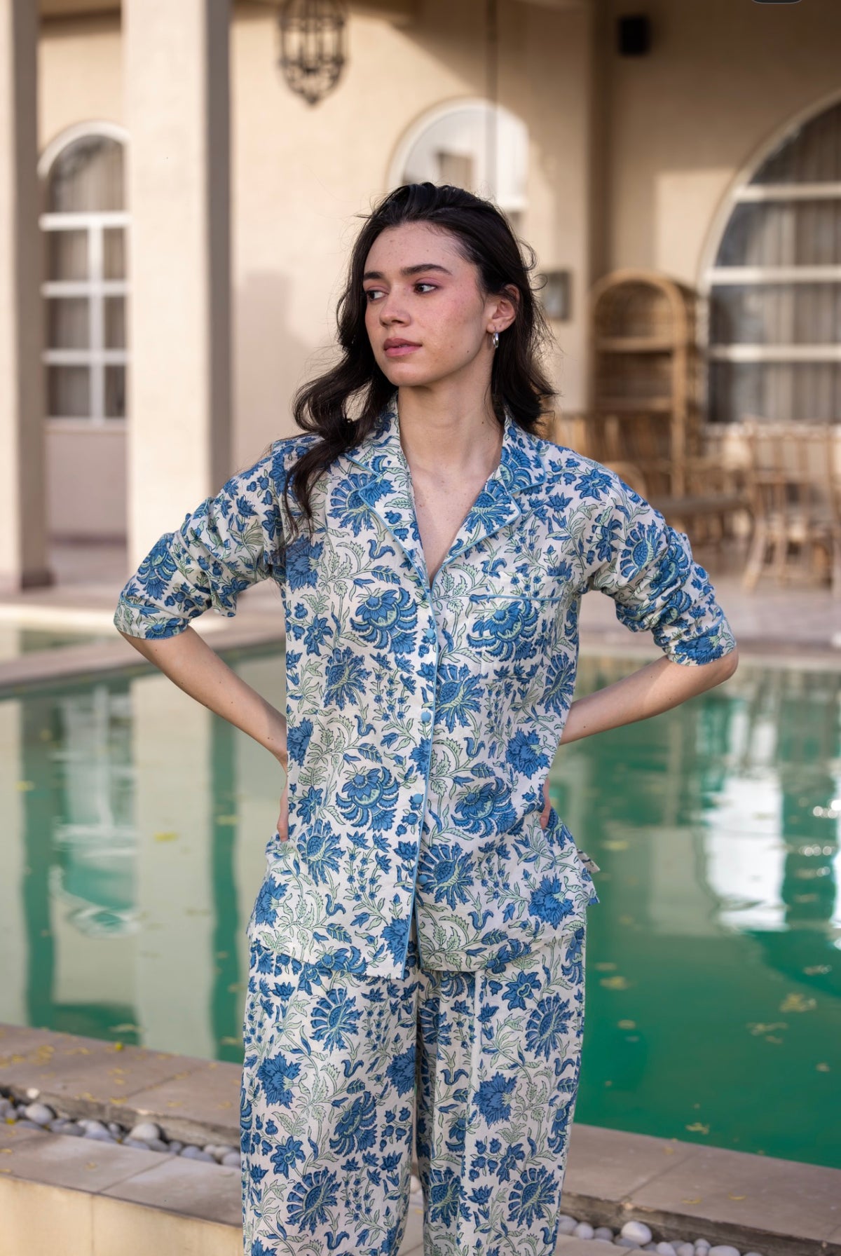 Cotton Pyjamas - Willersey Breeze
