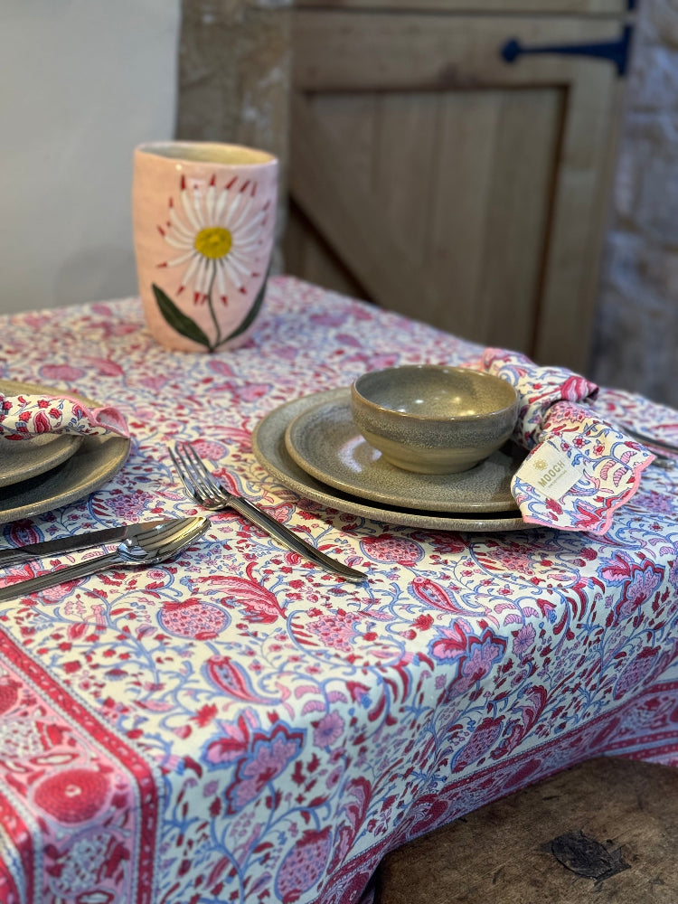 Printed Tablecloth - Broad Campden Poppy