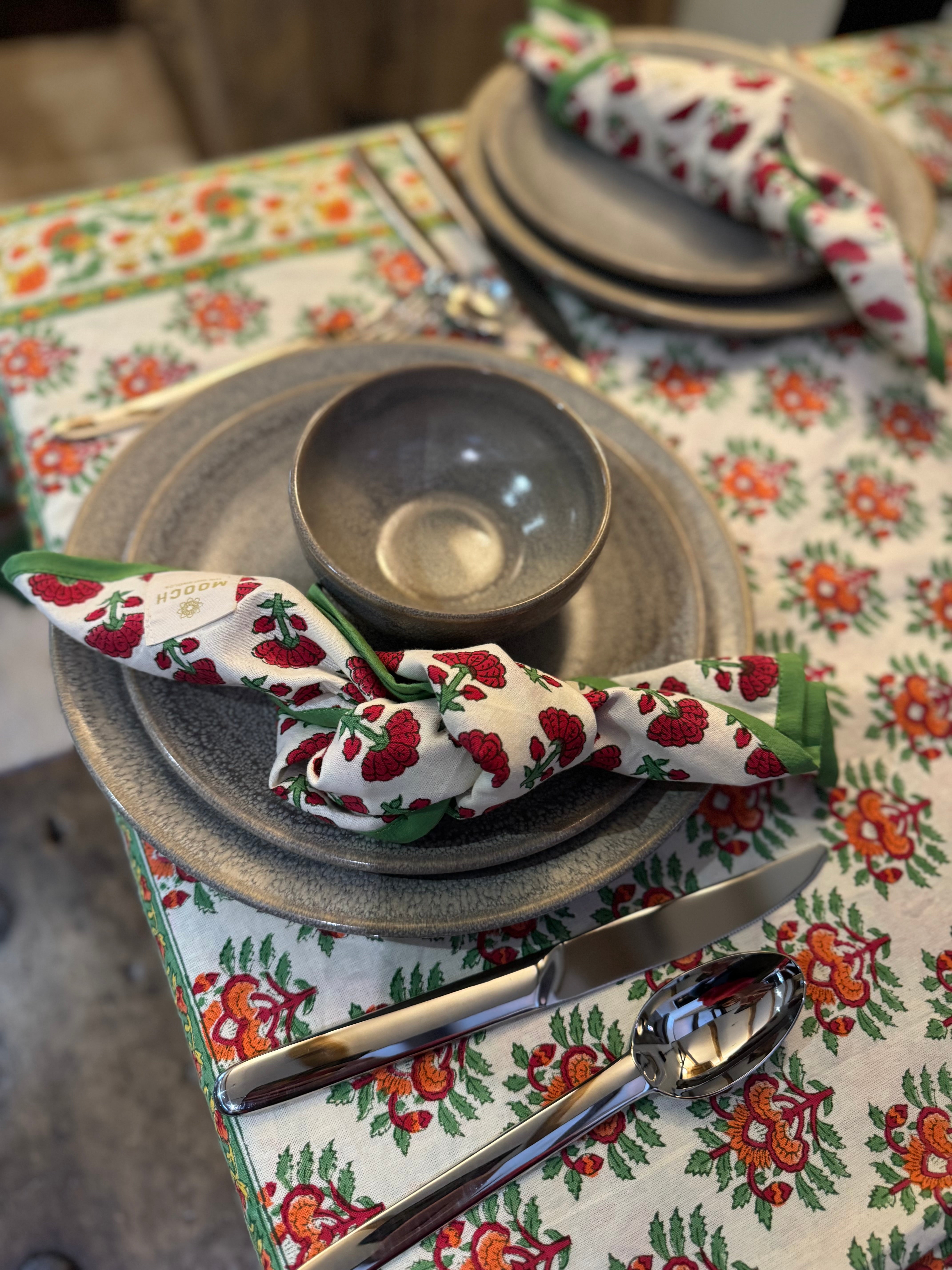 Printed Tablecloth - Beacon Amber