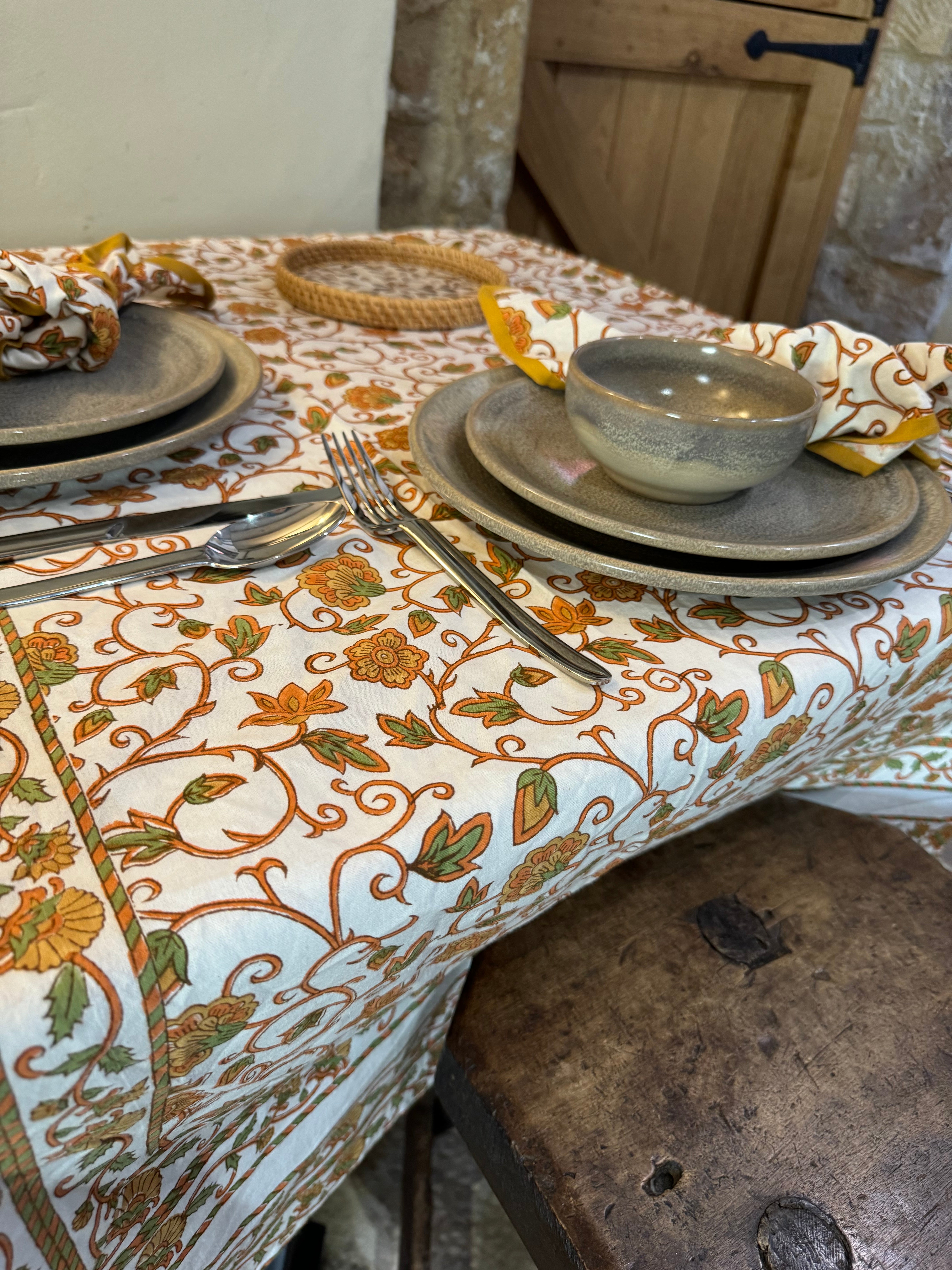 Printed Tablecloth - Coneygree Autumn