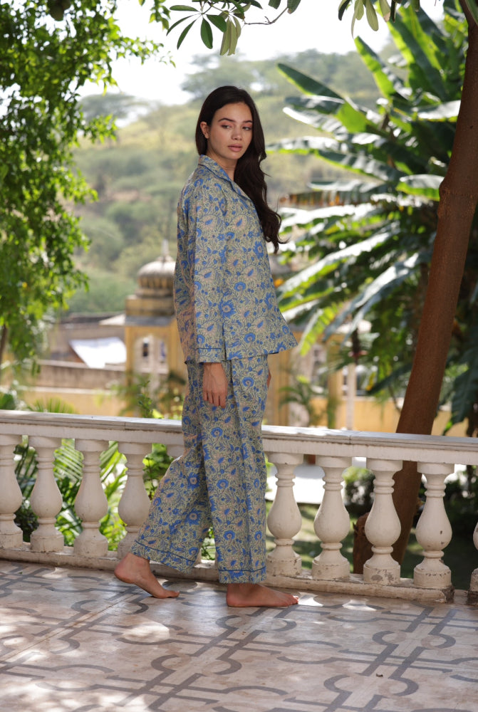 Cotton Pyjamas - Ebrington Sage