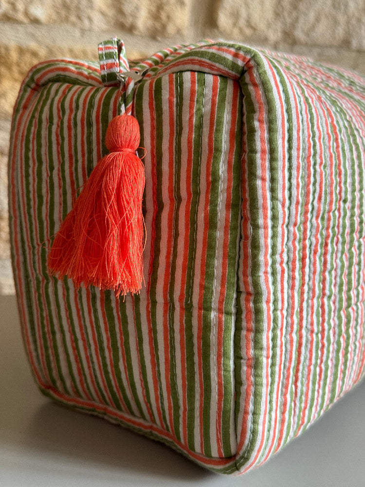 Quilted Wash Bag - Wilson Amber