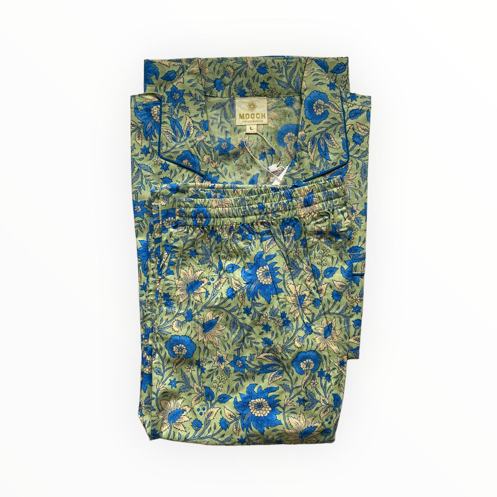 Cotton Pyjamas - Ebrington Sage