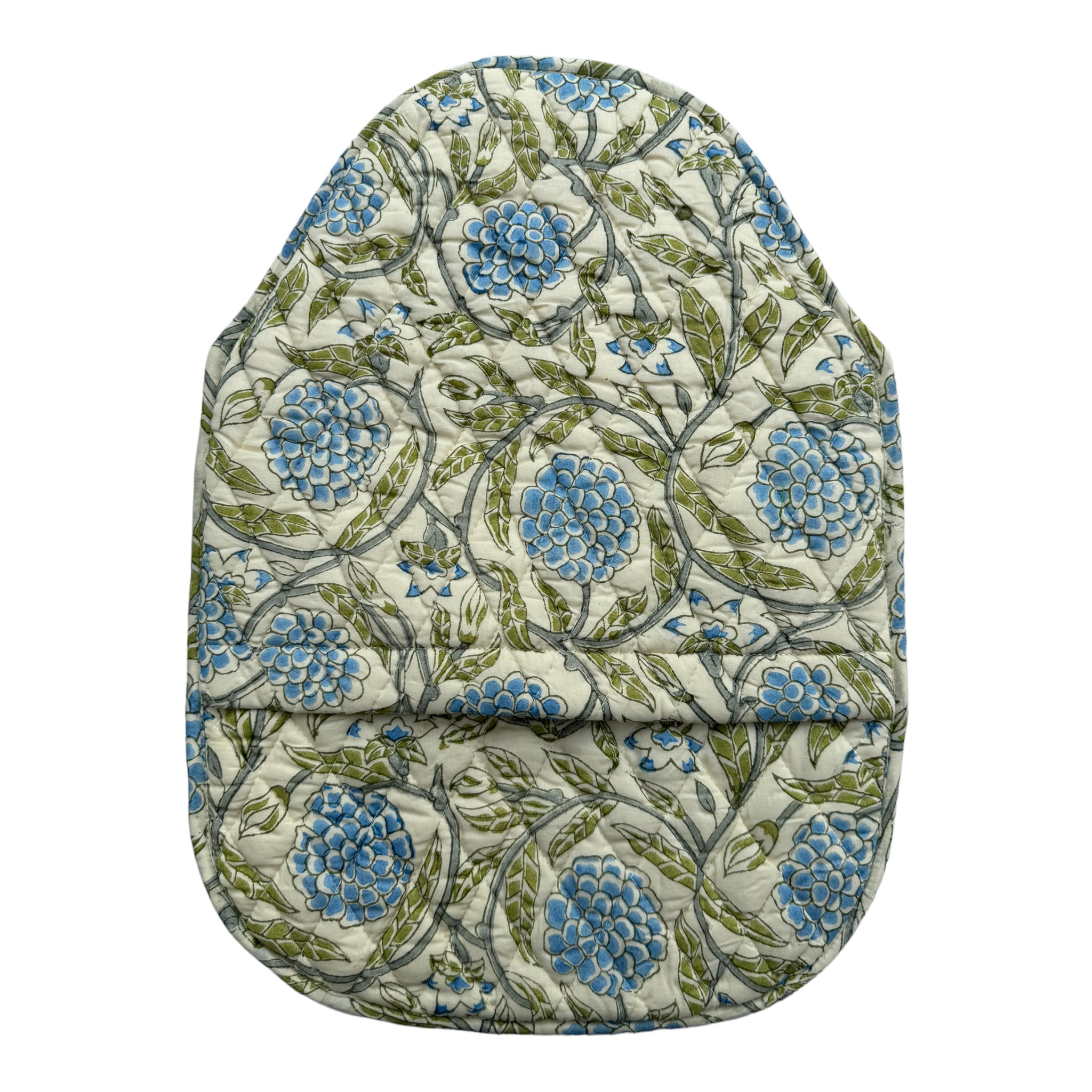 Quilted Hot Water Bottle Cover - Wolds Steel