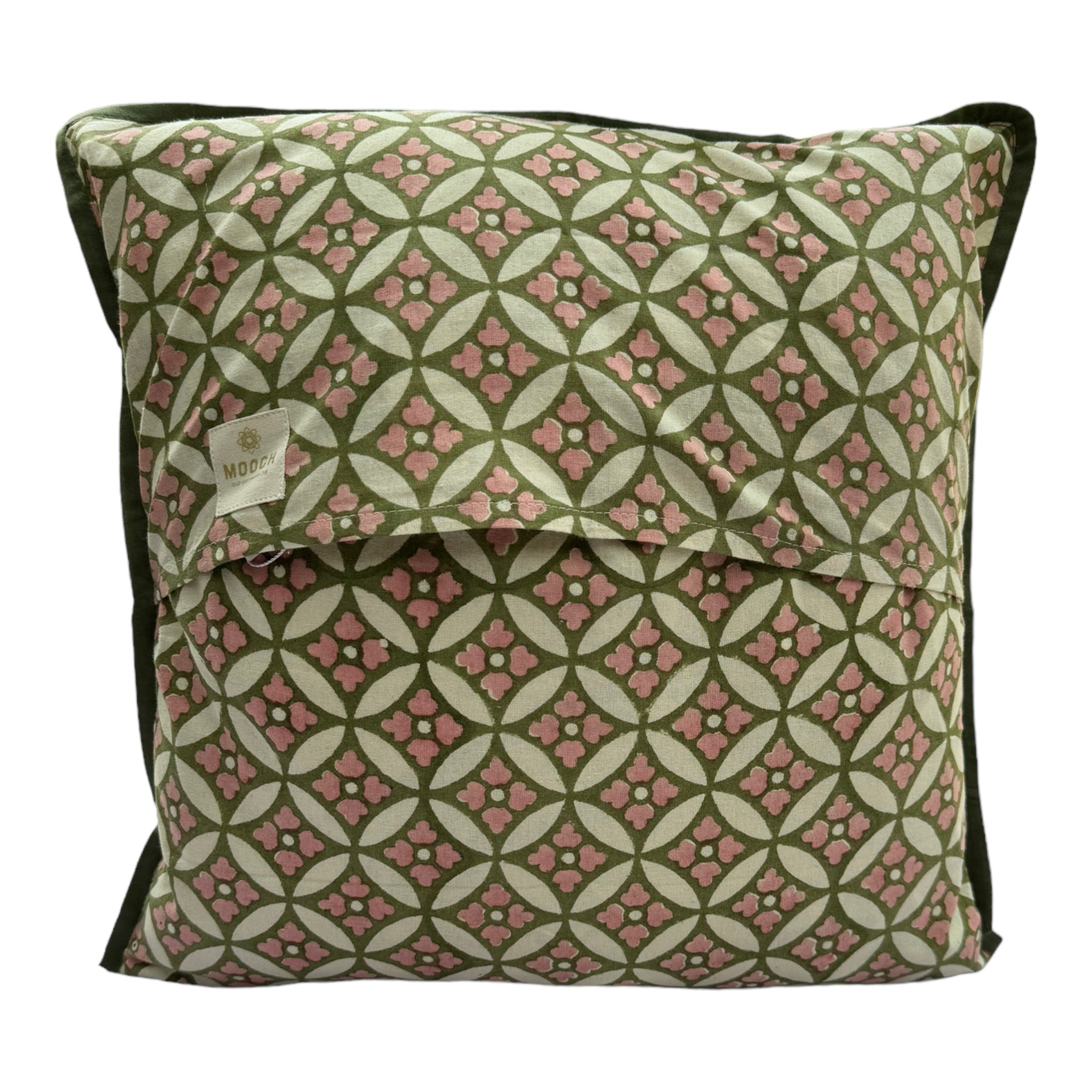 Printed Cushion Cover Piped - Blockley Sage