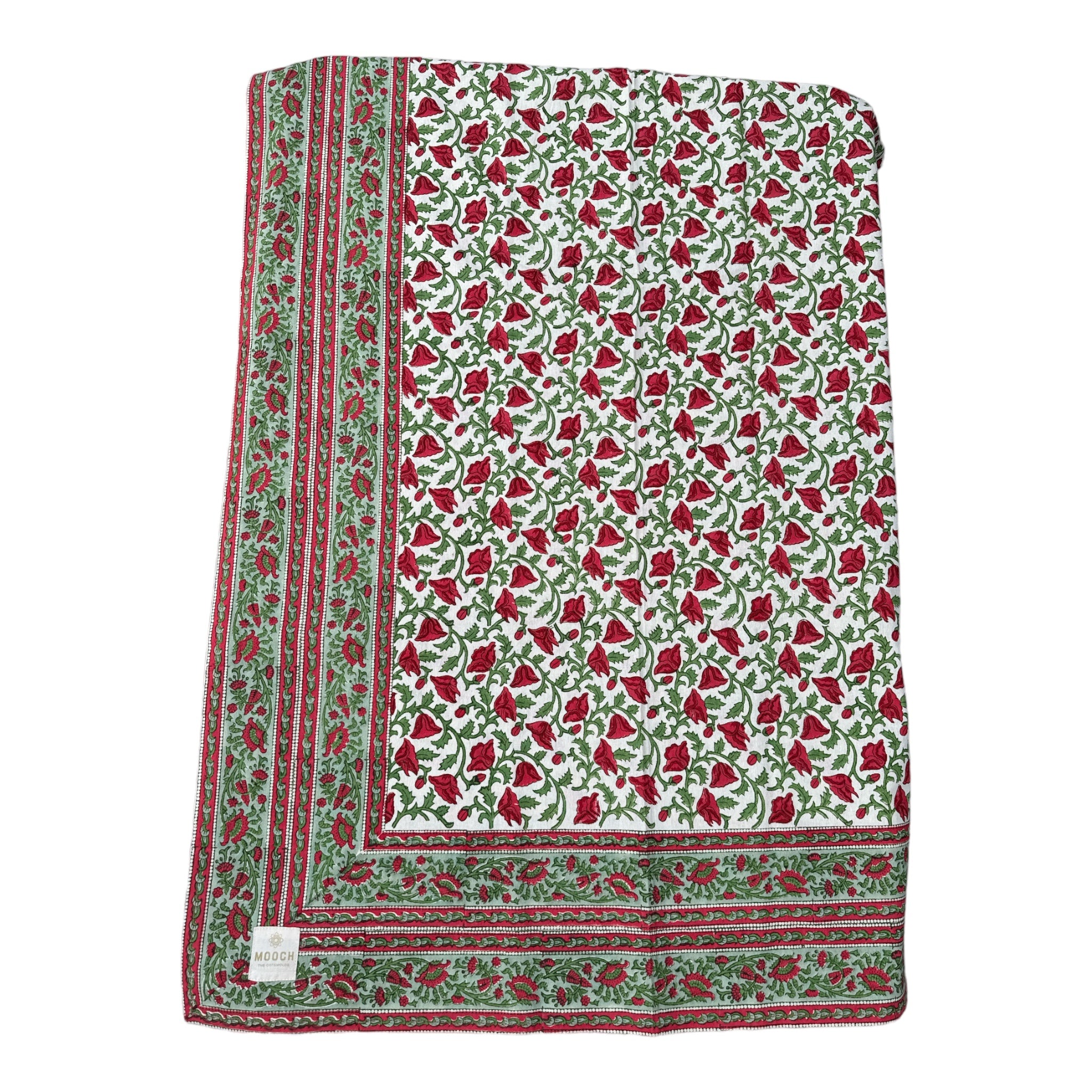 Printed Tablecloth - Hicks Scarlet